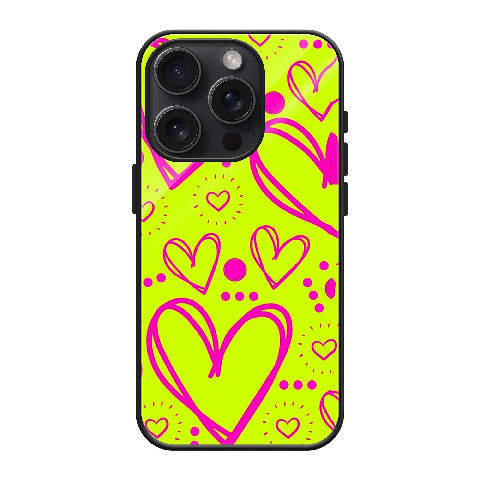 Neon Heart Glass Case image 0