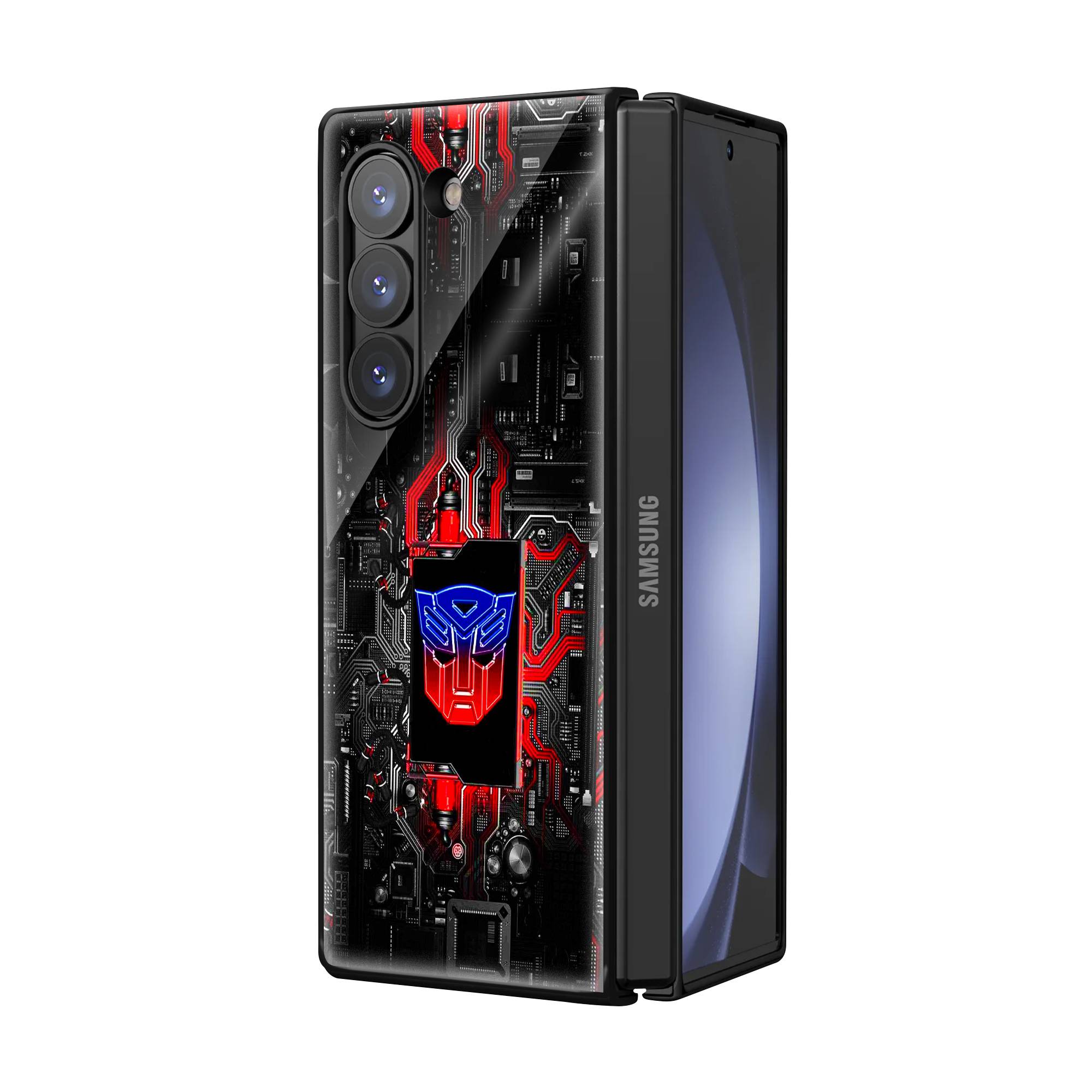 Transformer Samsung Z Fold Glass Case image 1