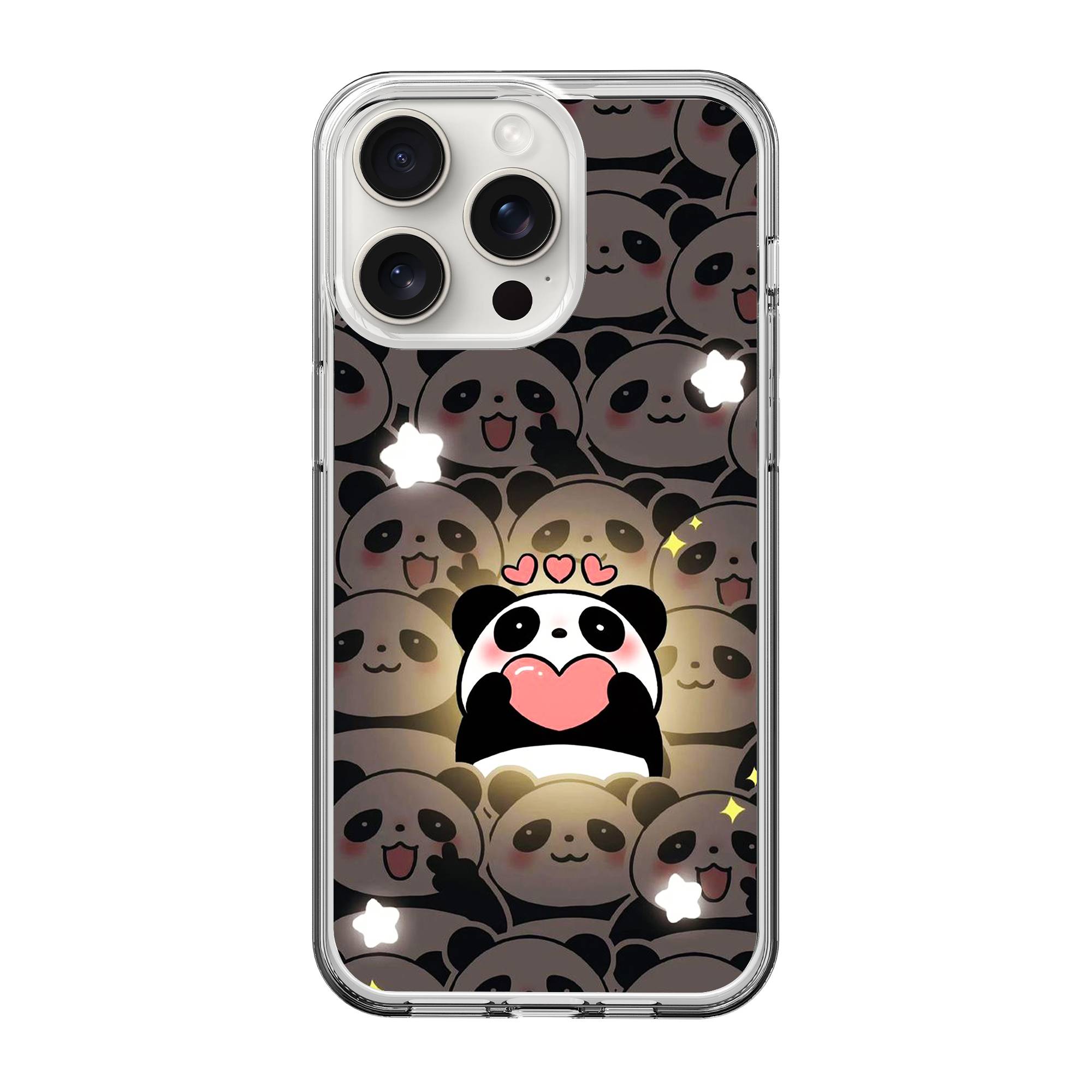 Panda Party Clear Case image 0