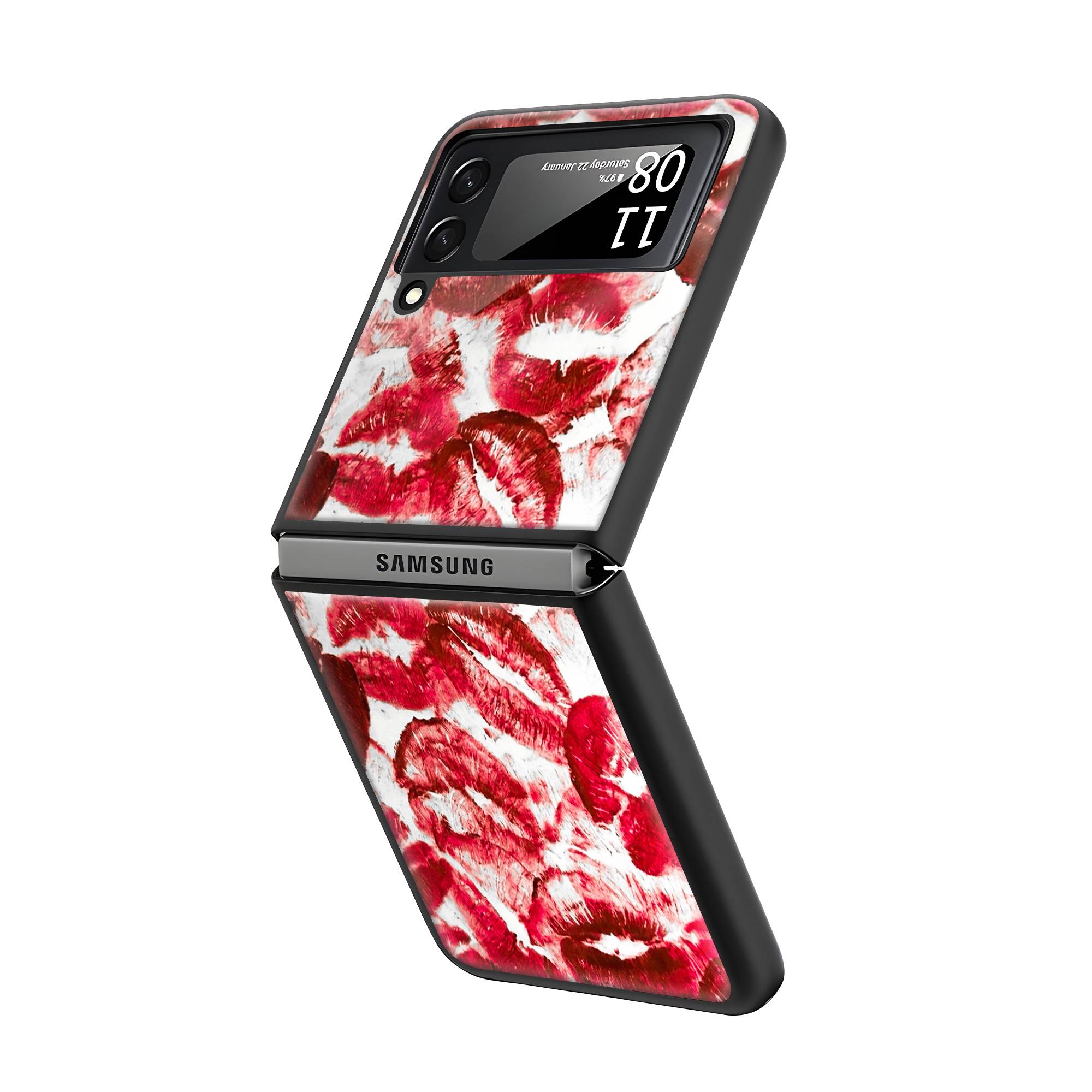 Lipstick Samsung Z Flip Glass Case image 1