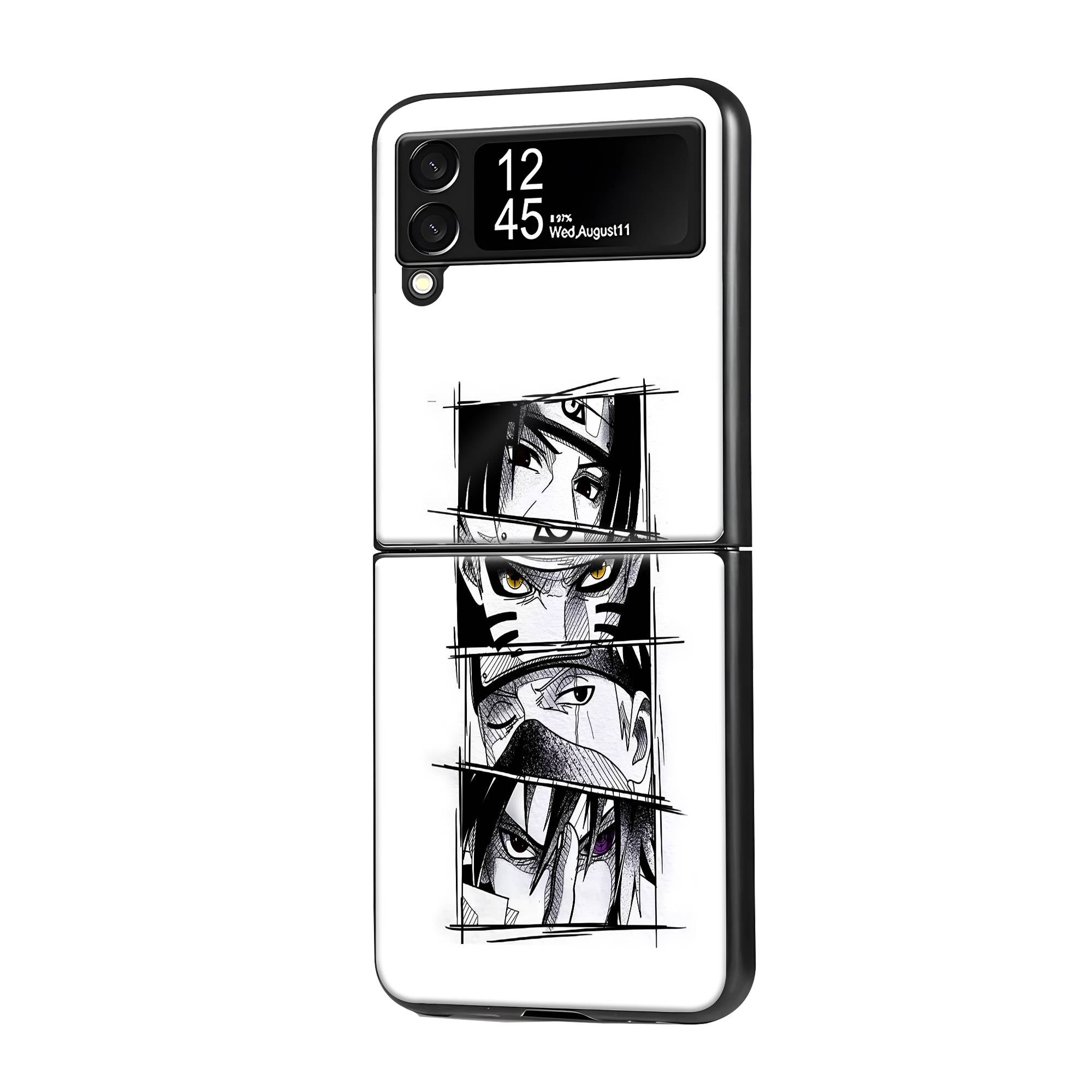 Naruto Eyes Samsung Z Flip Glass Case image 0