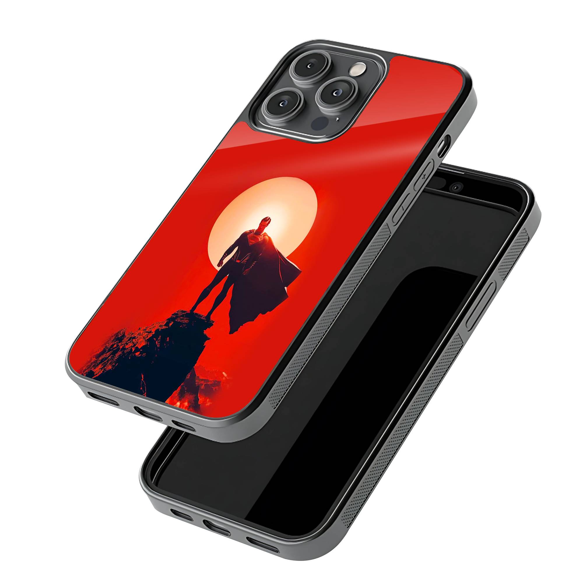 Silhouette Superman Glass Case image 2