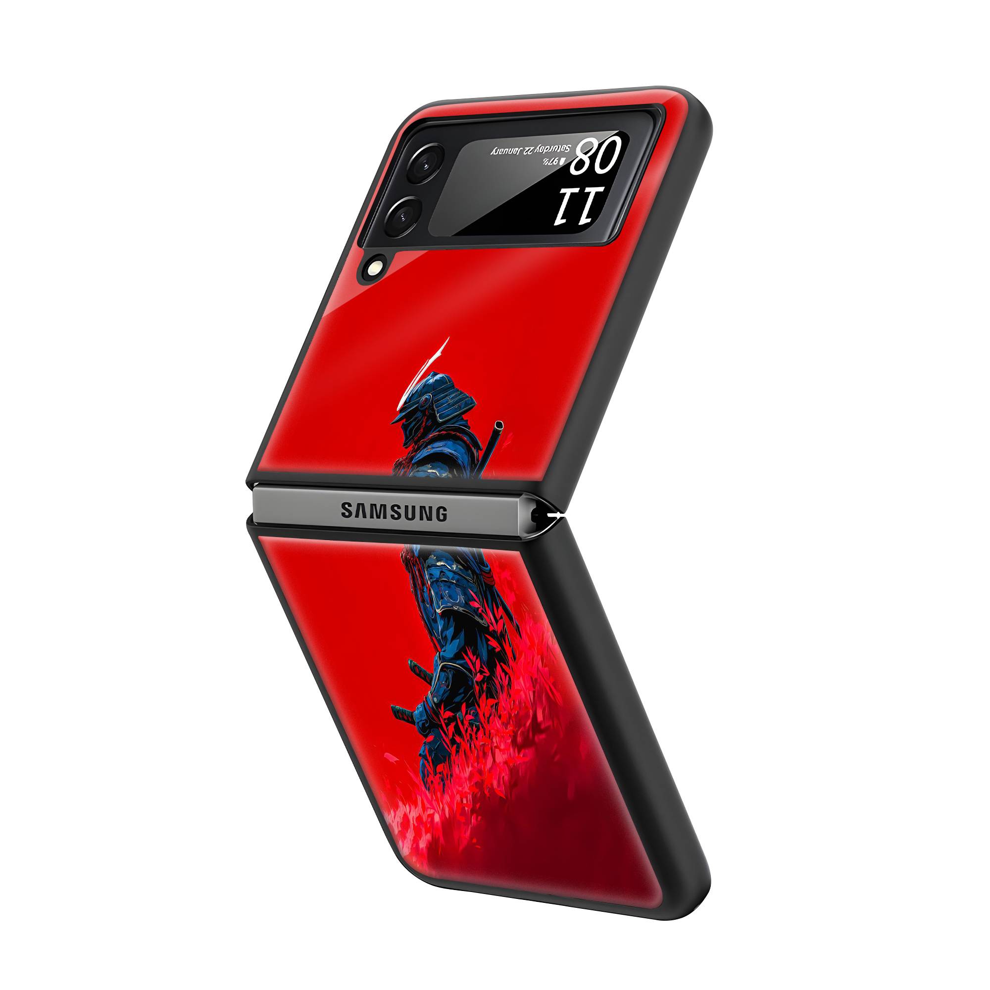 Silent Warrior Samsung Z Flip Glass Case image 1