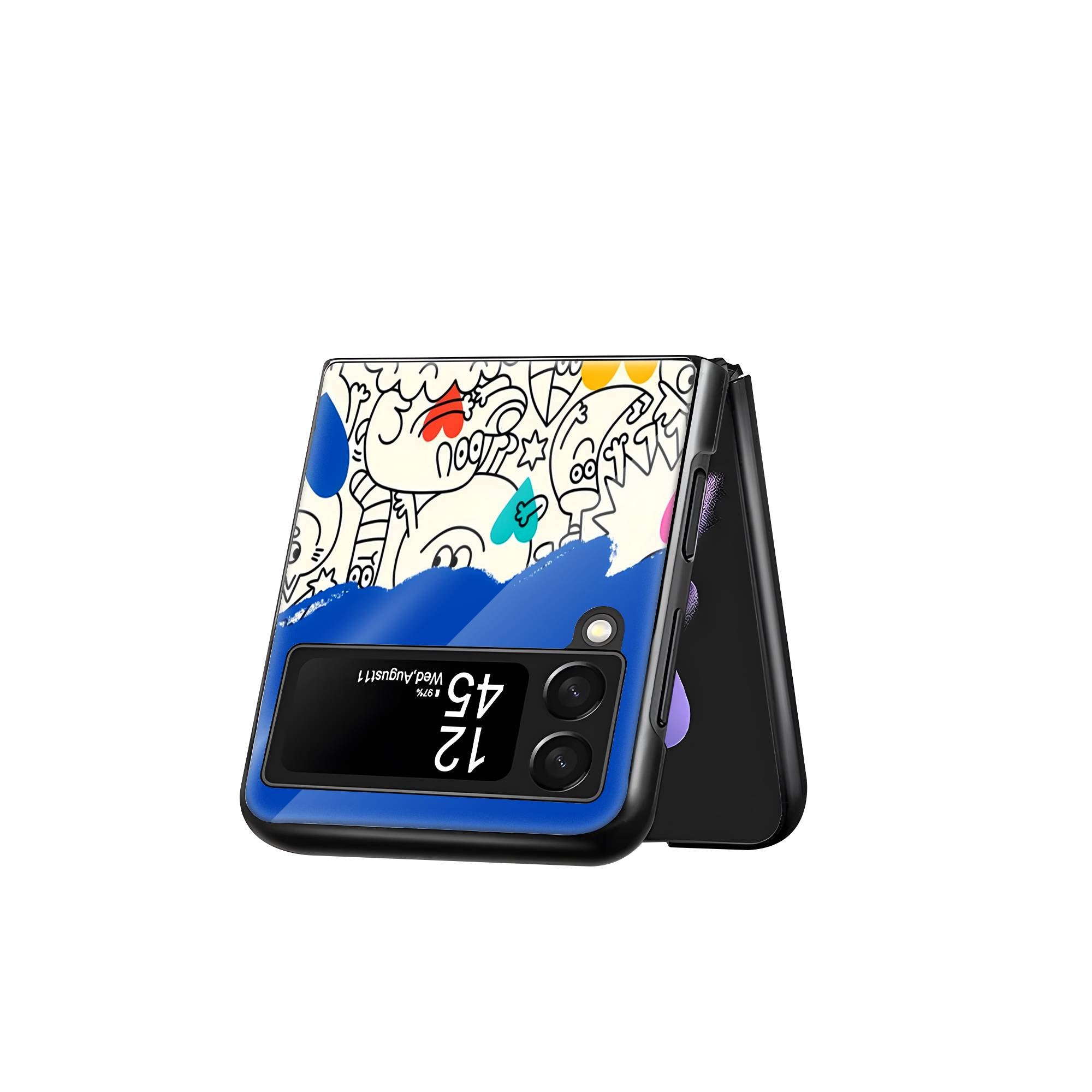 Creature Love Samsung Z Flip Glass Case image 2