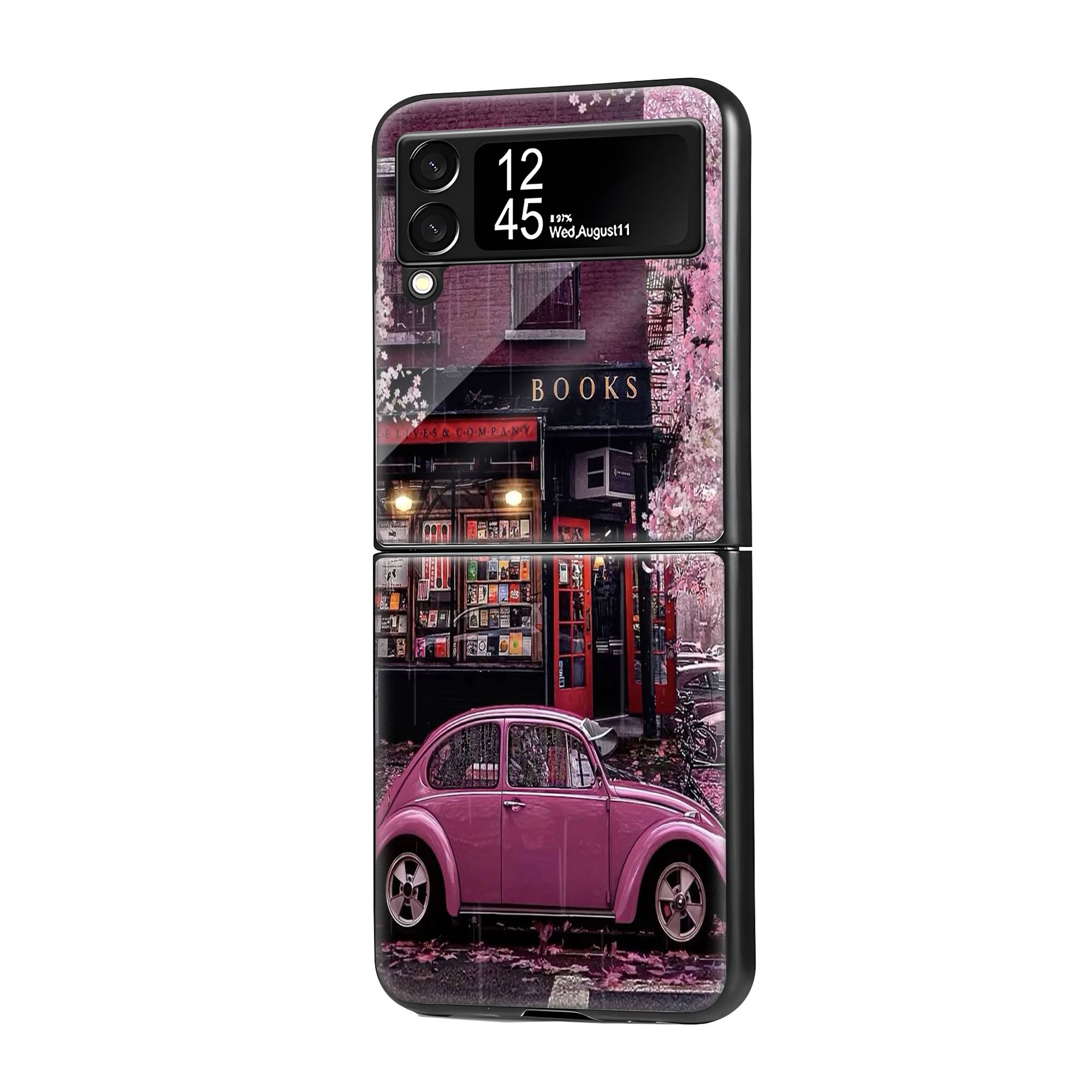 Books Shop Samsung Z Flip Glass Case image 0