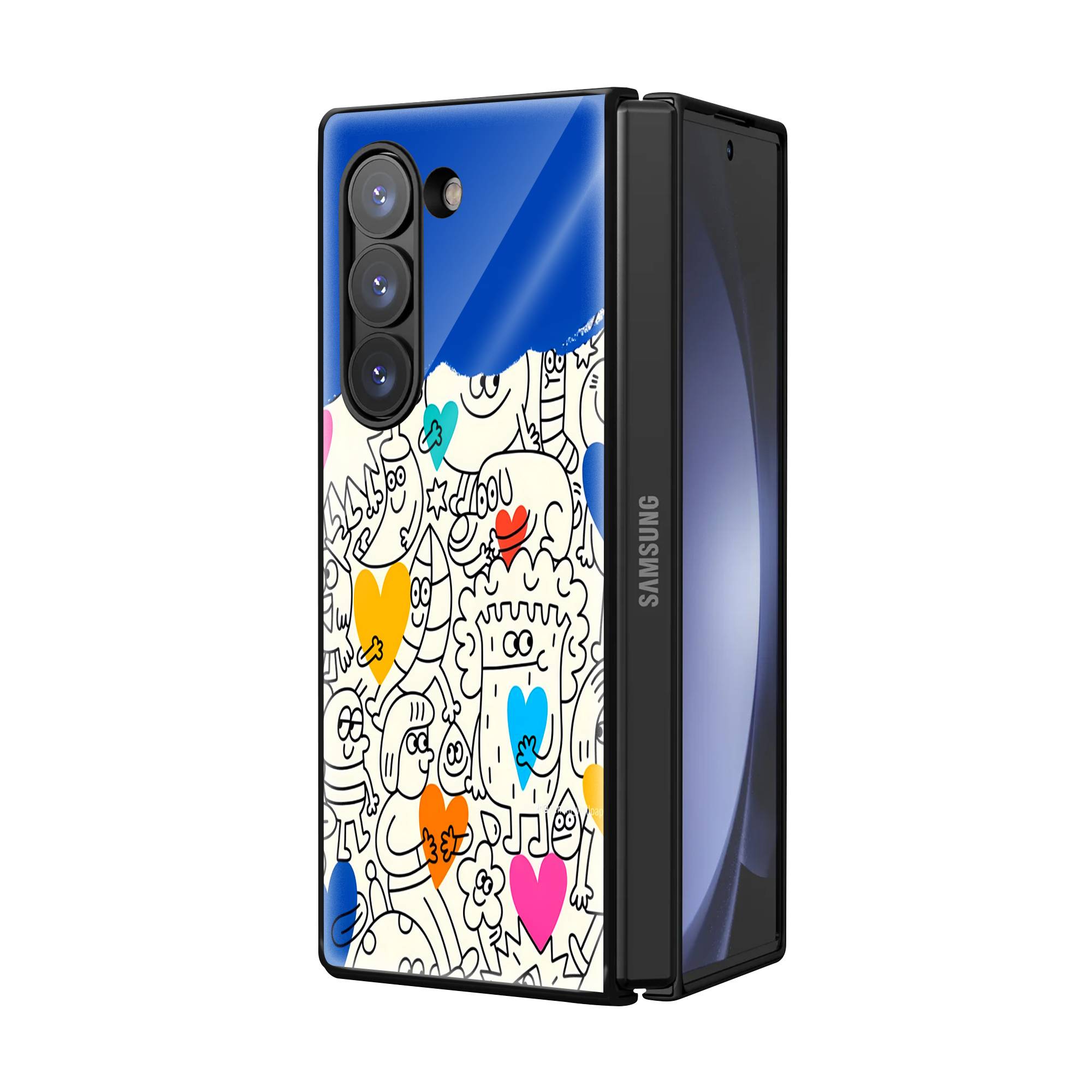 Creature Love Samsung Z Fold Glass Case image 1