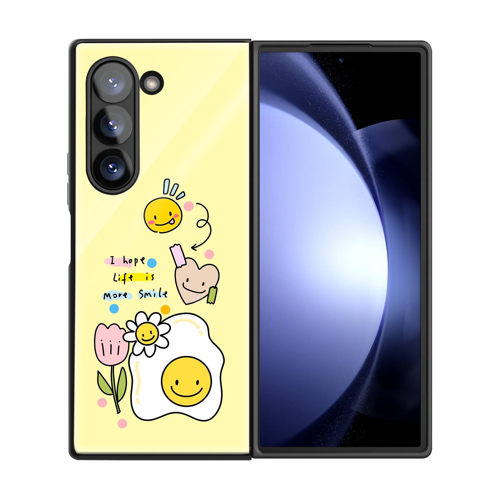 Golden Sun Samsung Z Fold Glass Case image 2