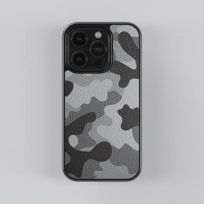 Multi Colour Urban Camo Leather Case