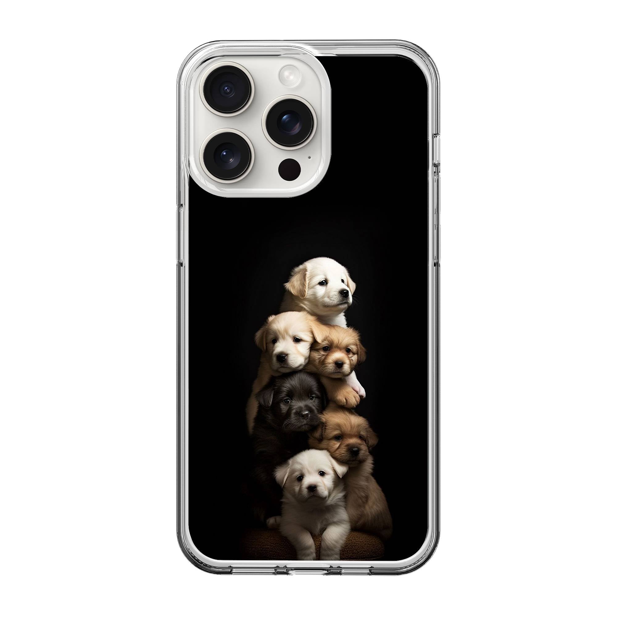 Cute Puppies Clear Case image 0