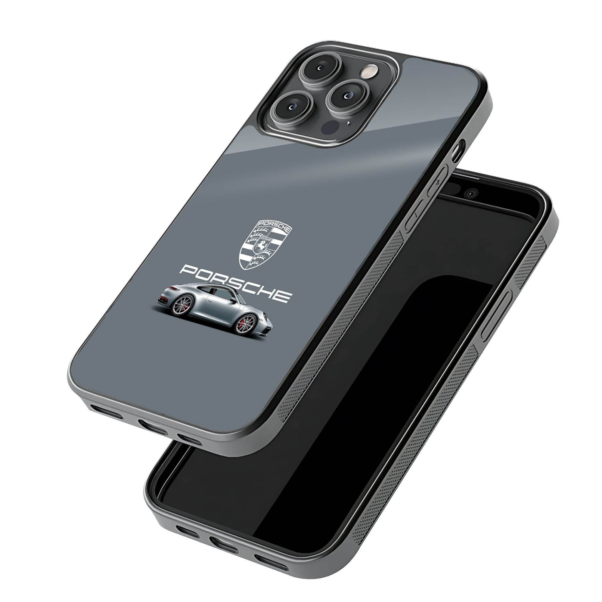 Silver Porsche Glass Case image 2