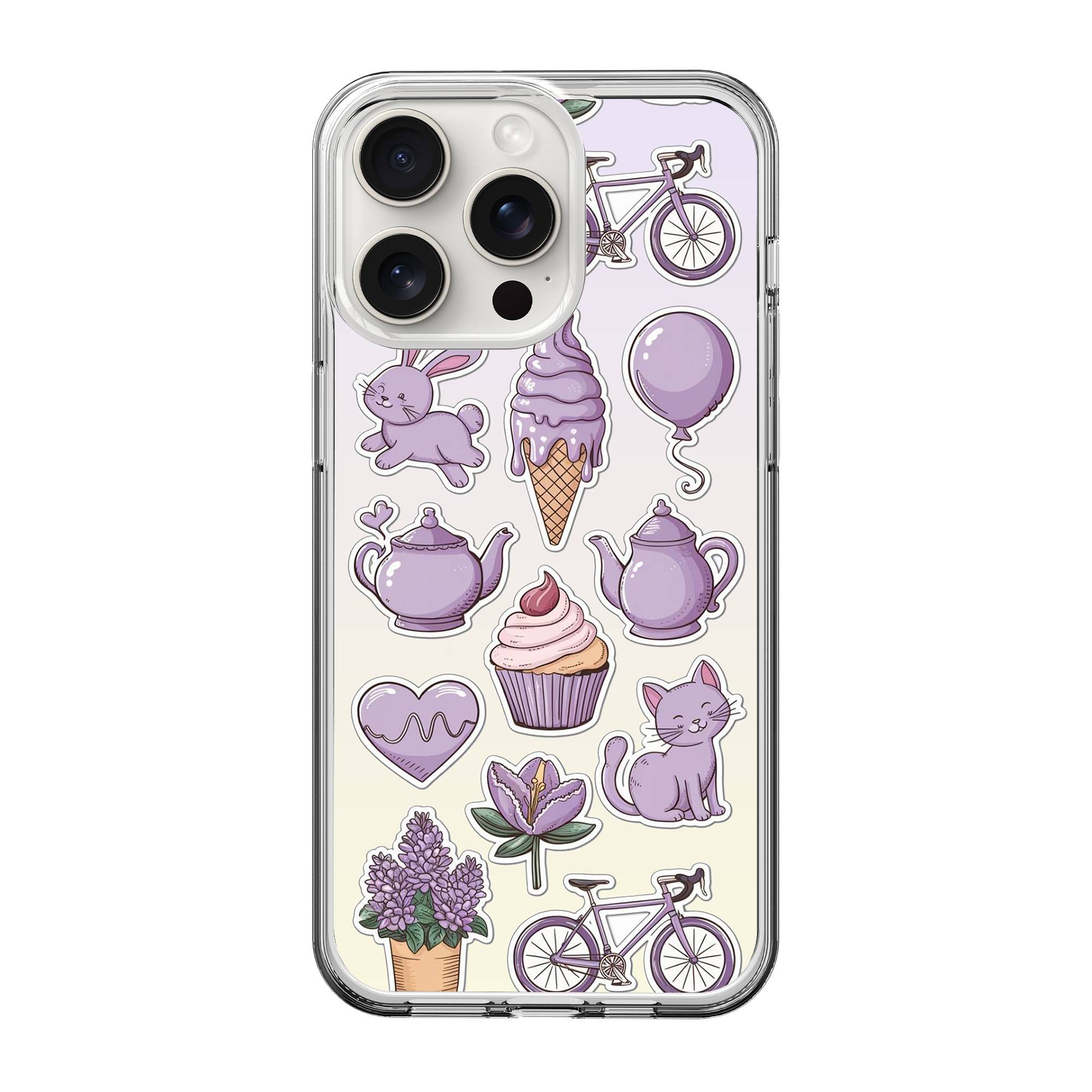 Cupcakes And Cat Clear Case image 0