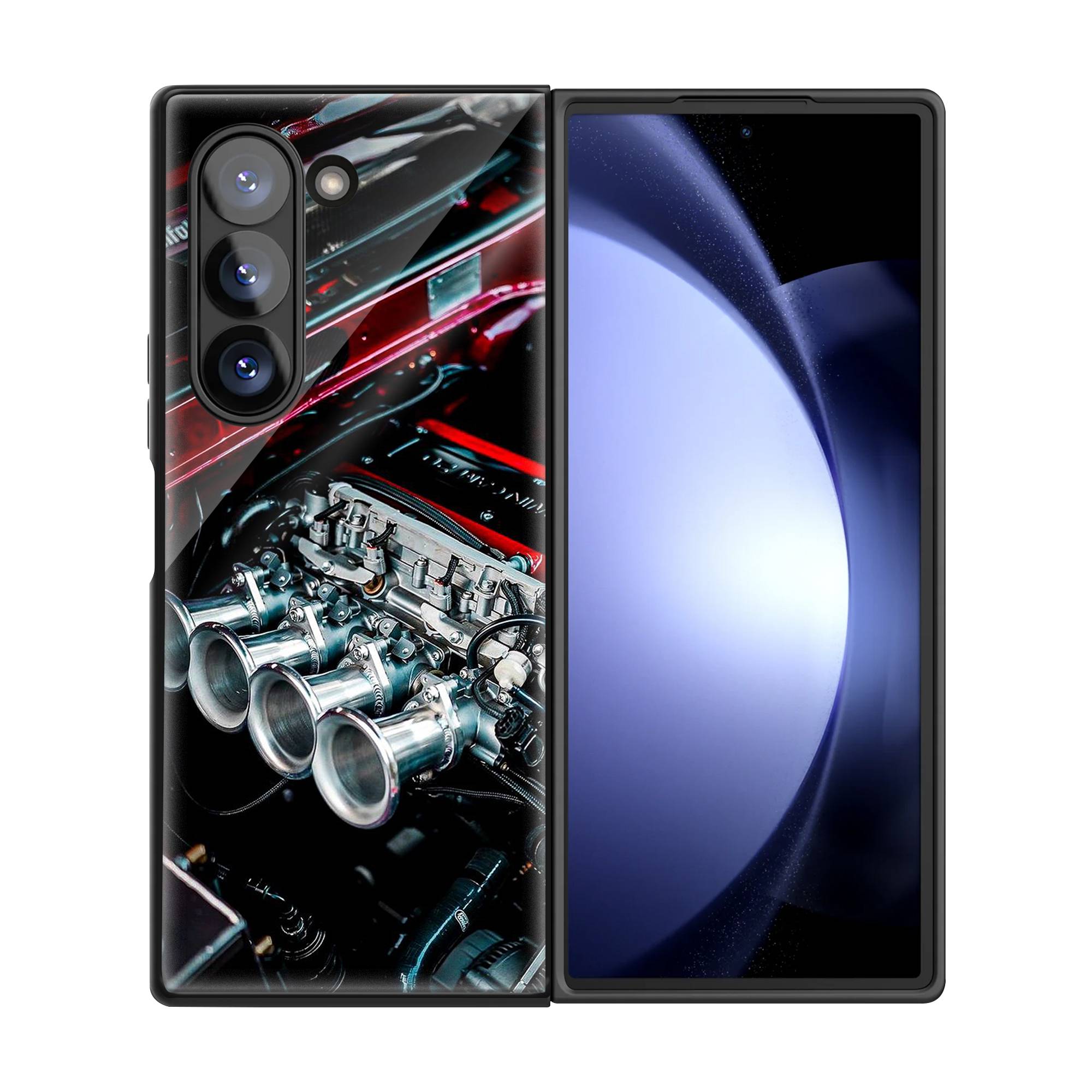 Motor Turbo Samsung Z Fold Glass Case image 2