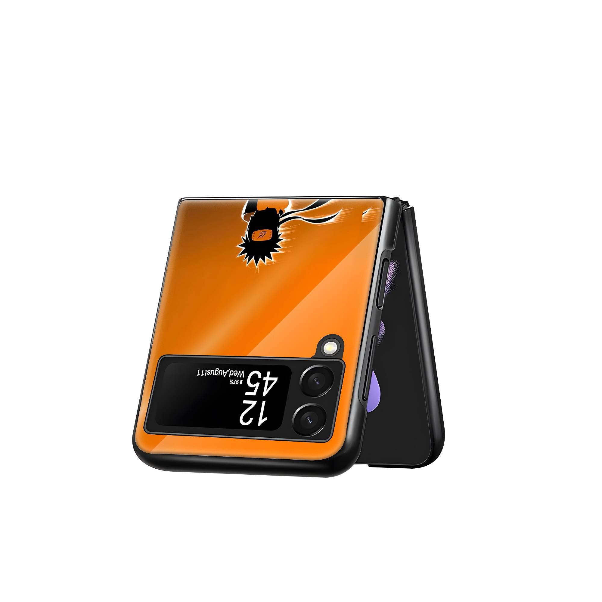 Anime Samsung Z Flip Glass Case image 2