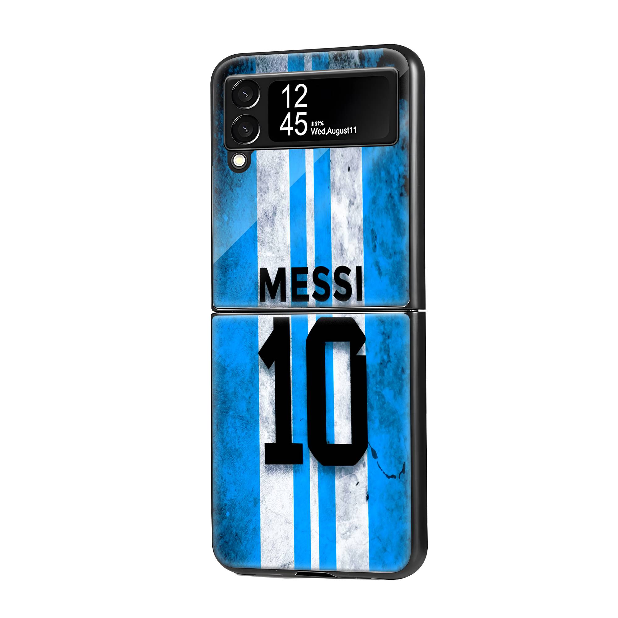 Messi Argentina Samsung Z Flip Glass Case image 0