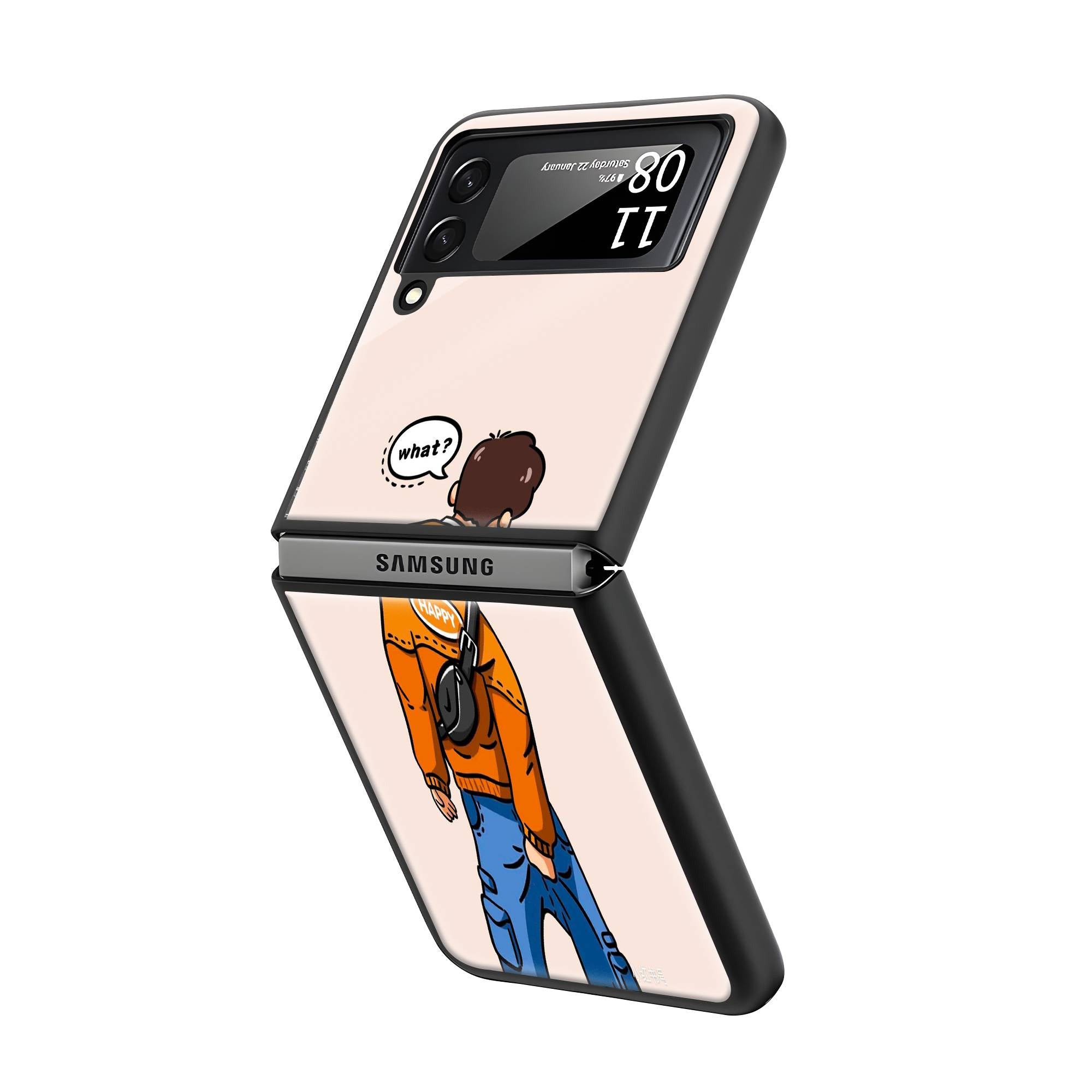 What Goes Samsung Z Flip Glass Case image 1