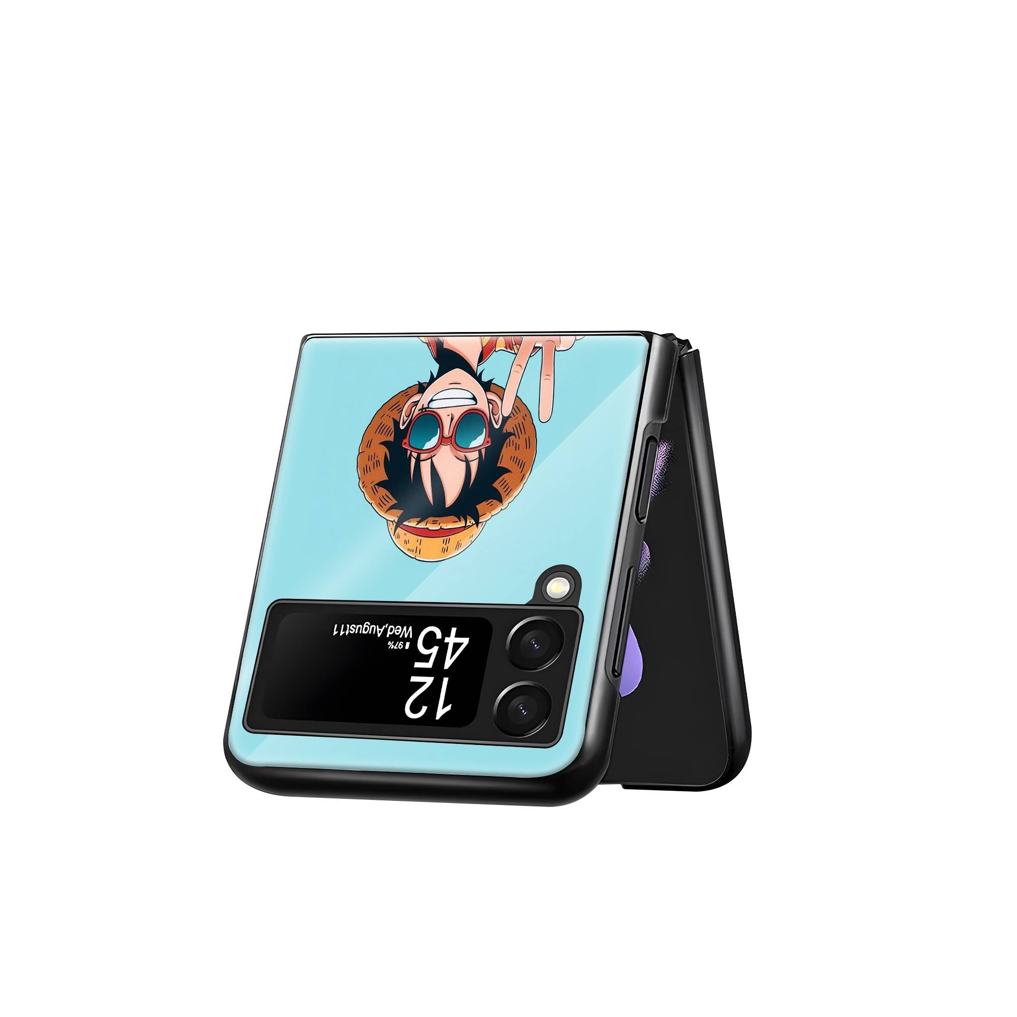 Manga Anime Samsung Z Flip Glass Case image 2