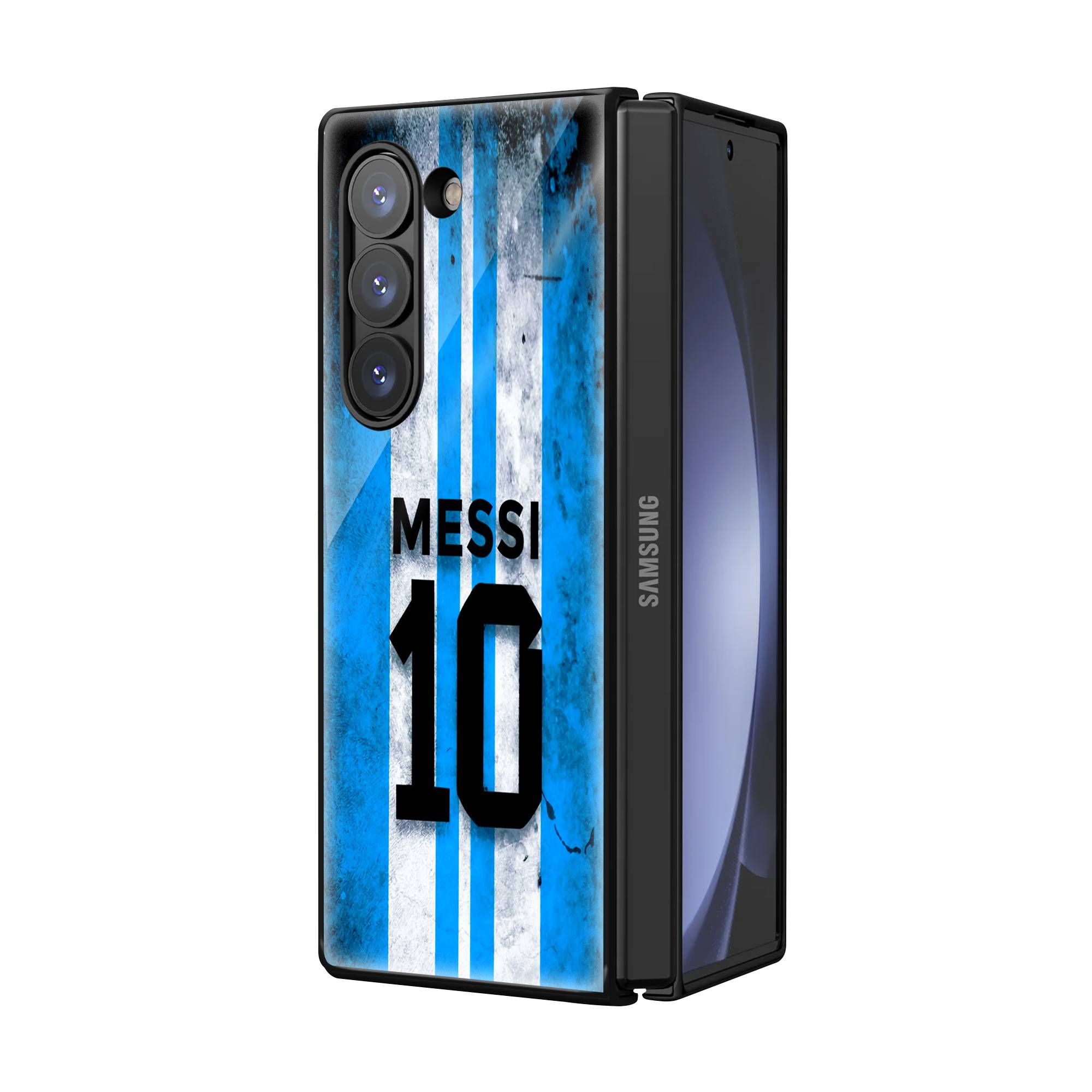 Messi Argentina Samsung Z Fold Glass Case image 1