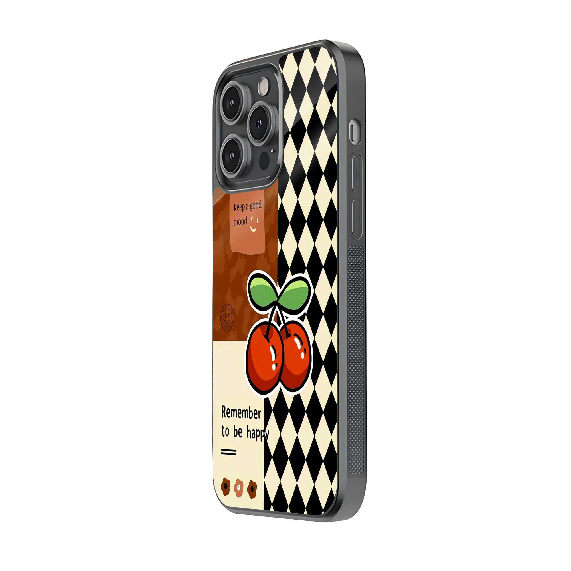 Cherry Checkers Glass Case image 1