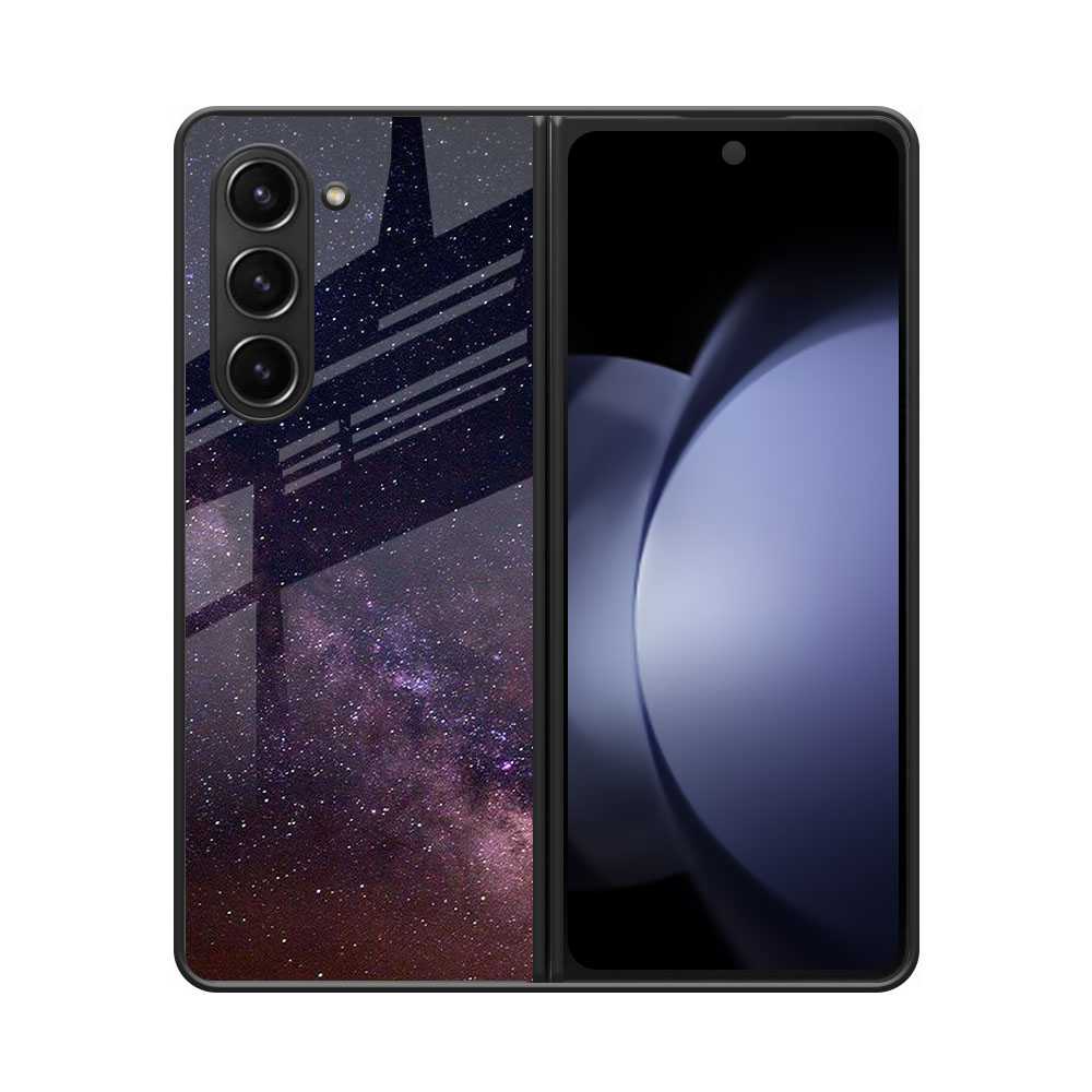 Andromeda Galaxy Samsung Z Fold 6 Glass Case image 0