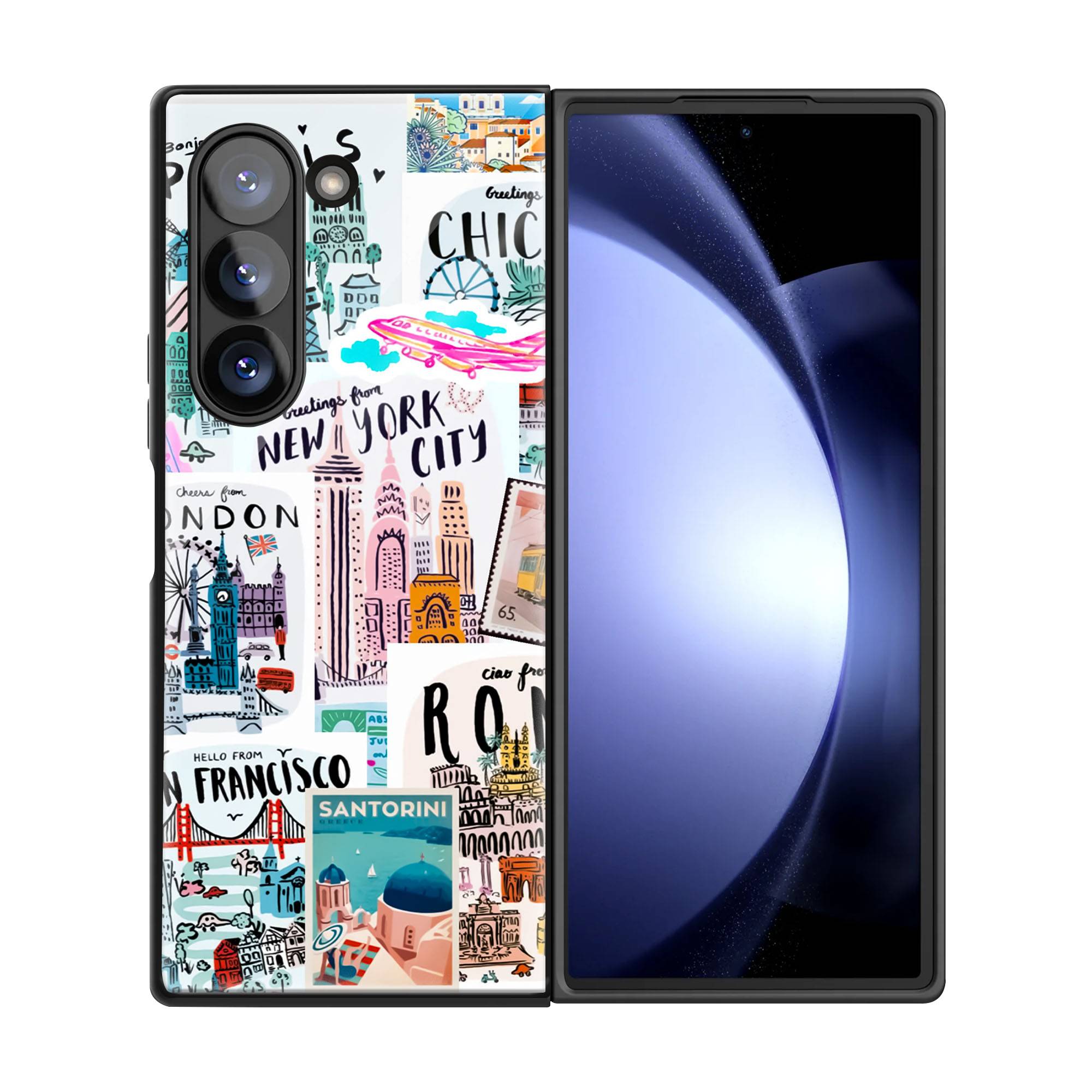 Wanderlust Vibes Samsung Z Fold Glass Case image 2