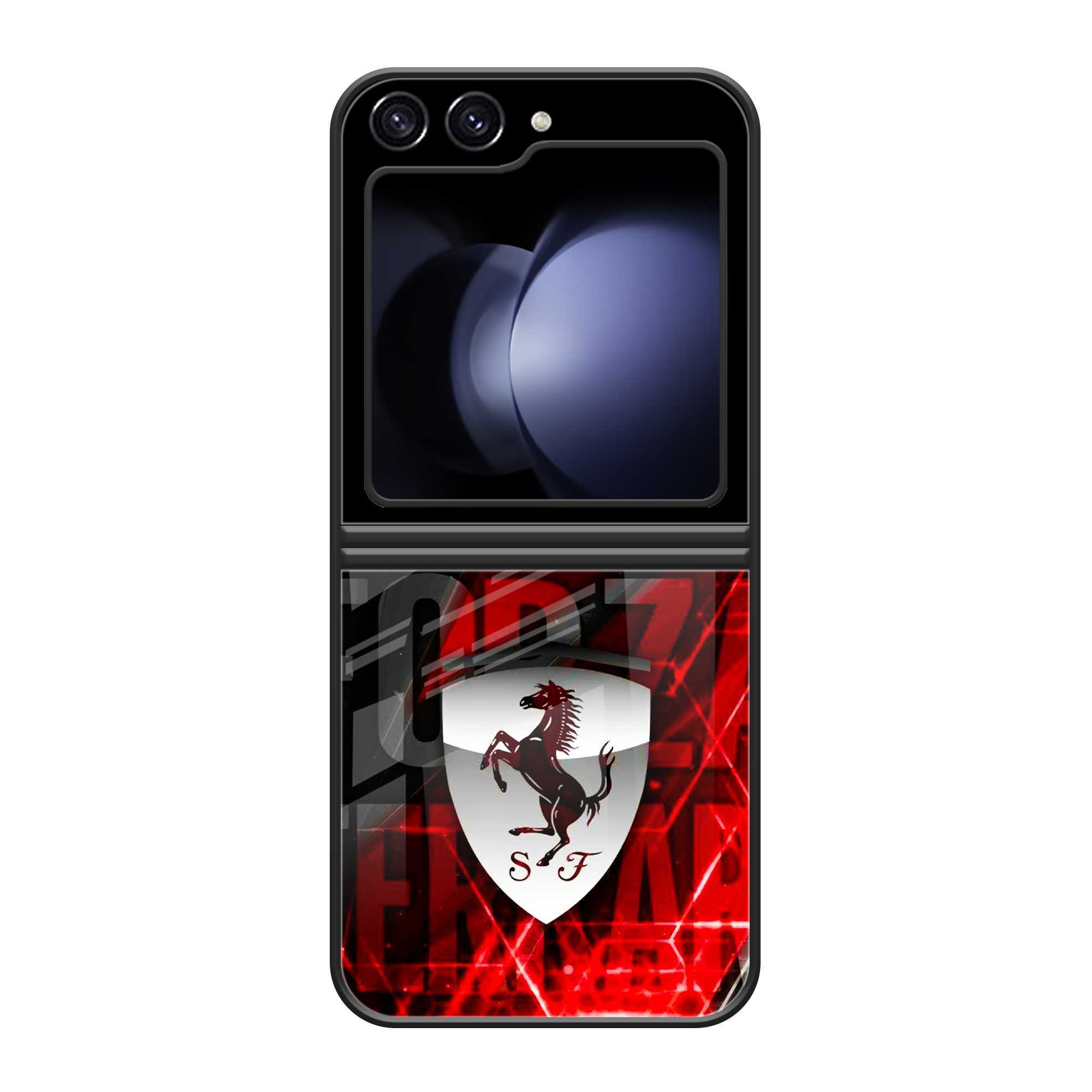 Forza Ferrari Samsung Z Flip 5 Glass Case image 0