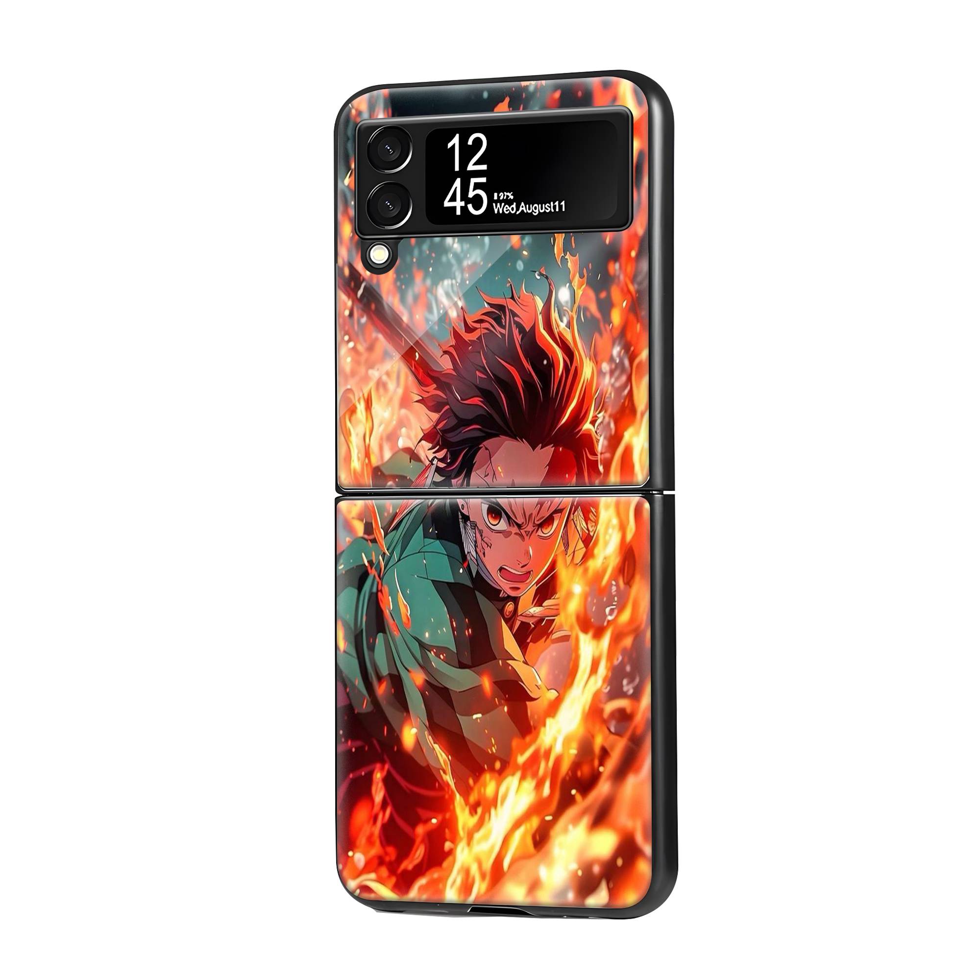Demon Samsung Z Flip Glass Case image 0