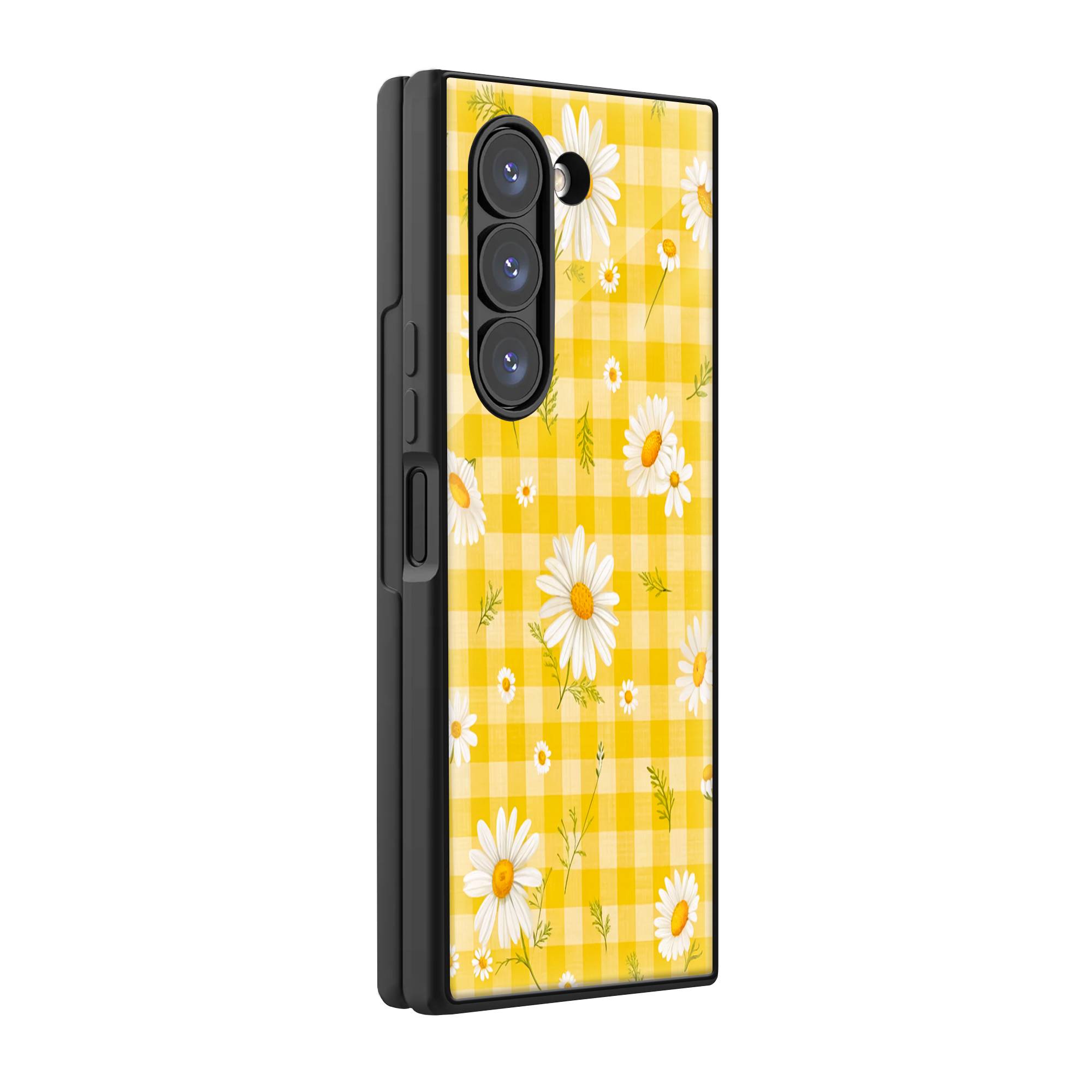 Sunshine Daisies Samsung Z Fold Glass Case image 0