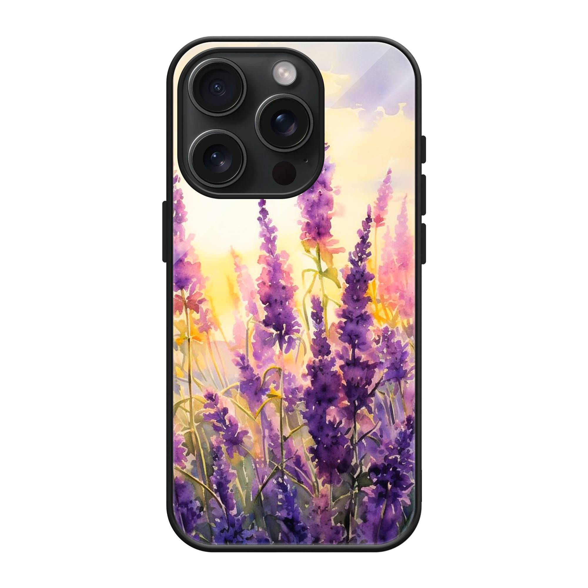 Lavender Flower Glass Case image 0