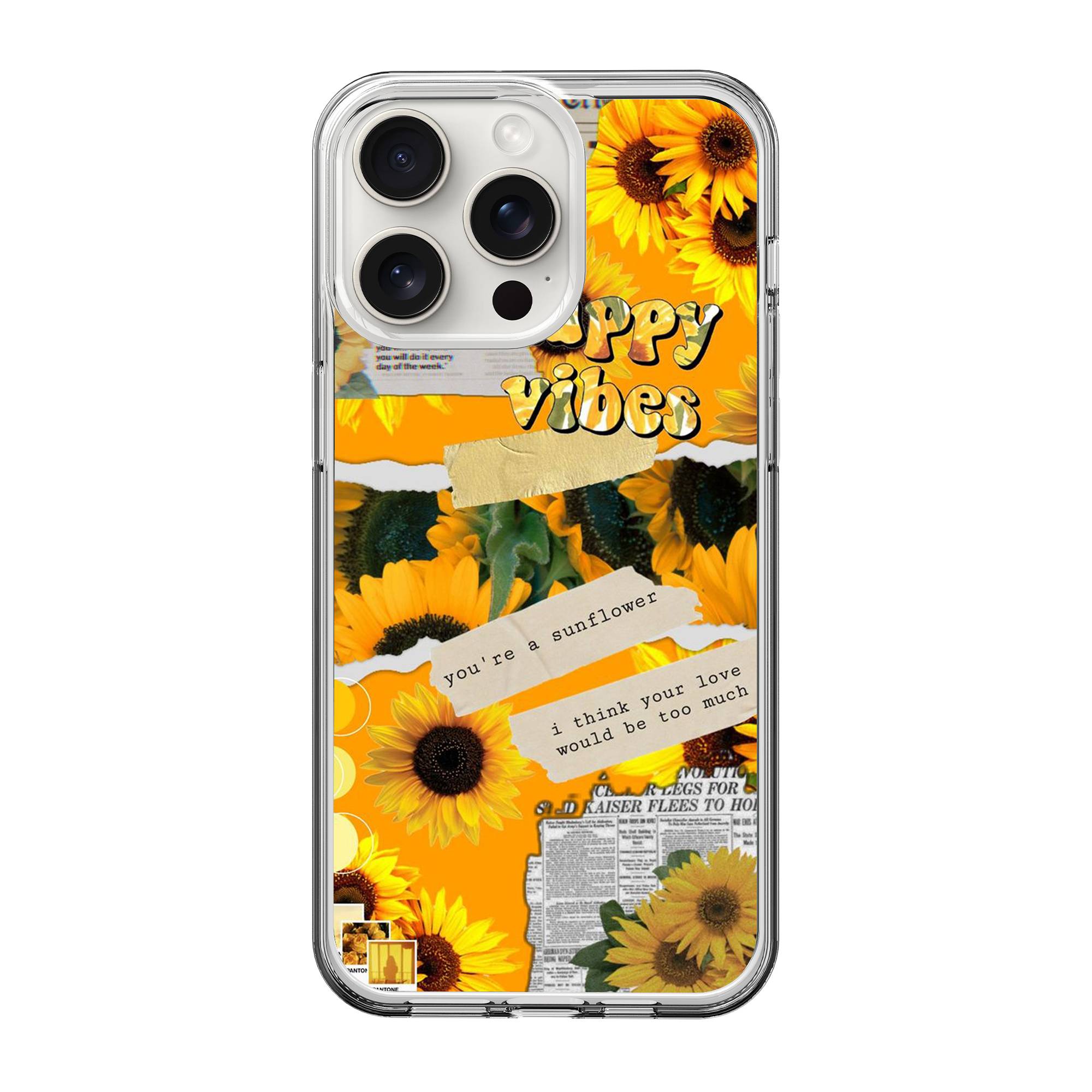 Happy Vibes Clear Case image 0