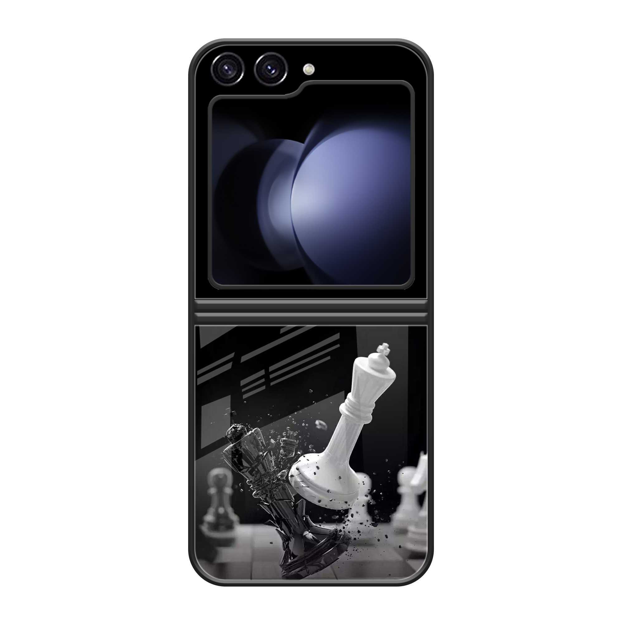 Chess Artistic Samsung Z Flip 5 Glass Case image 0