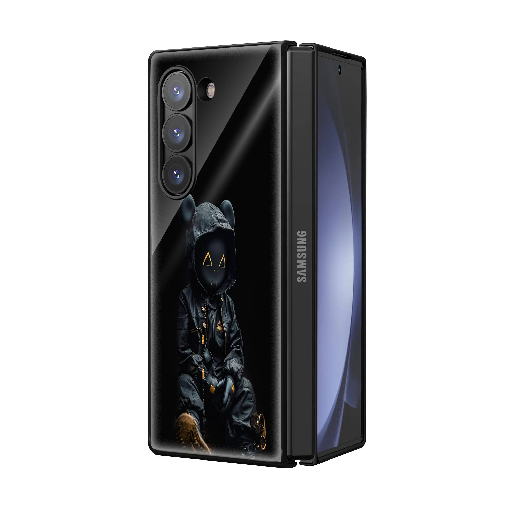 Small Boy Samsung Z Fold Glass Case image 1