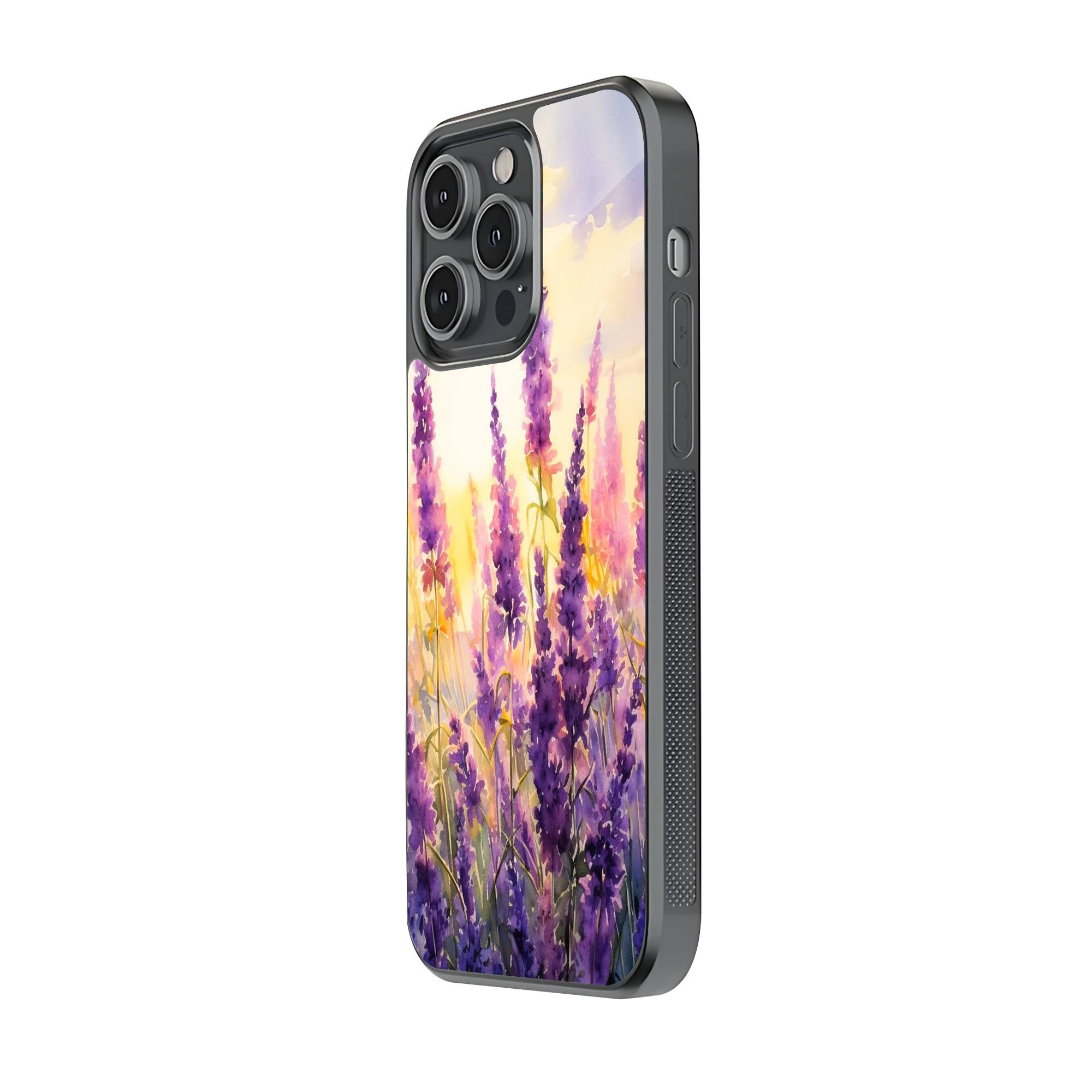 Lavender Flower Glass Case image 1