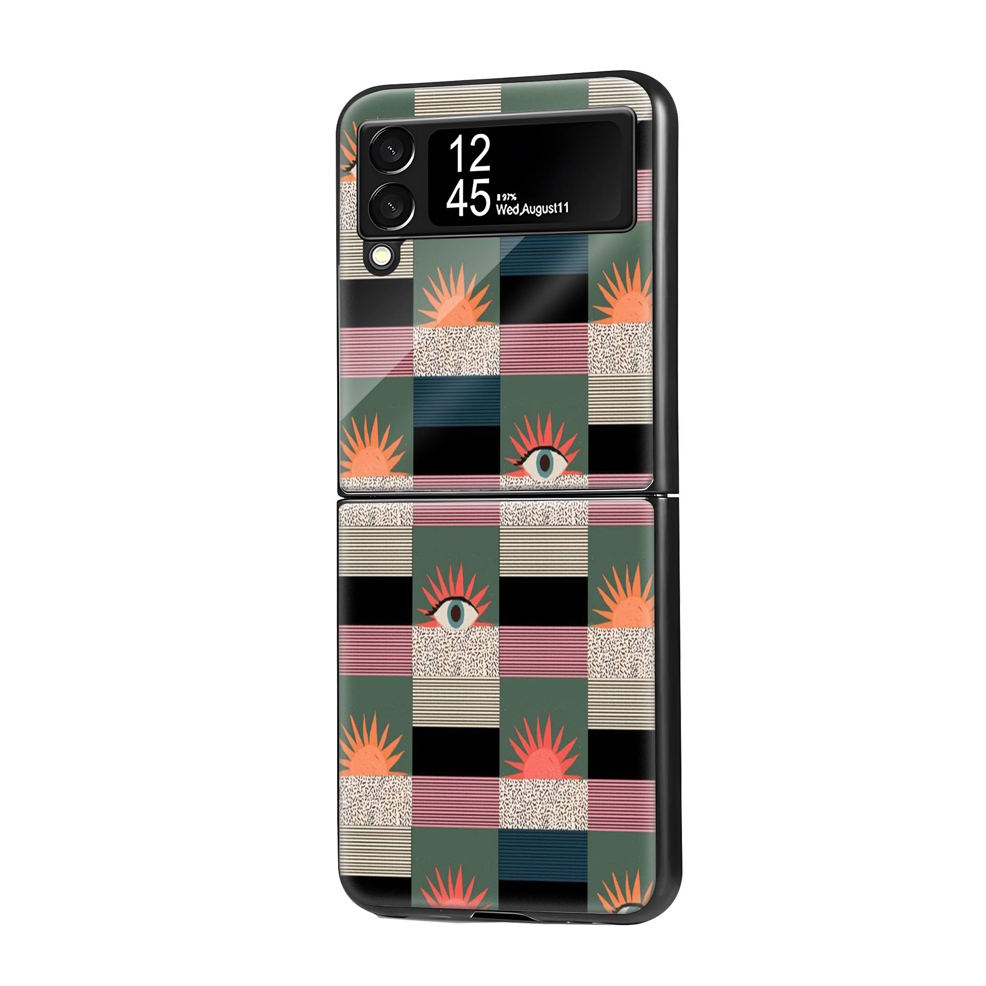 Eye and Sun Samsung Z Flip Glass Case image 0