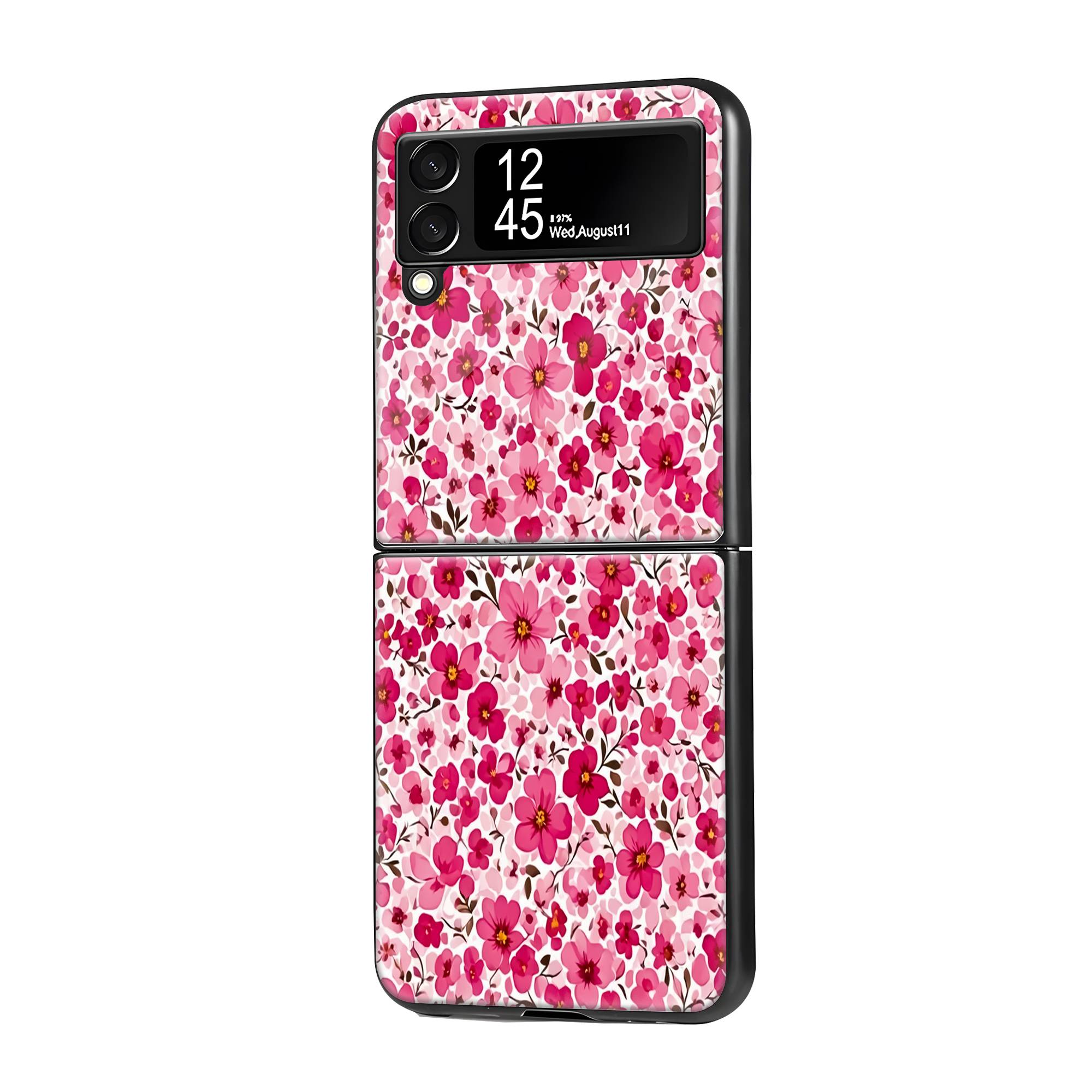 Pink Blossom Samsung Z Flip Glass Case image 0