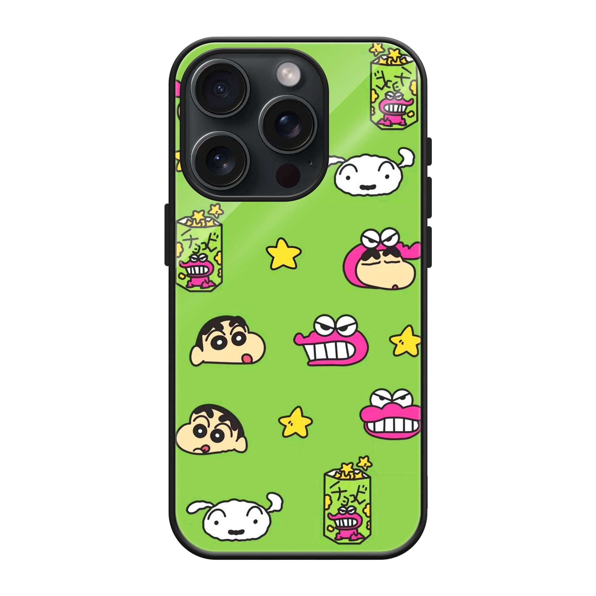 Playful Shin-chan Glass Case image 0