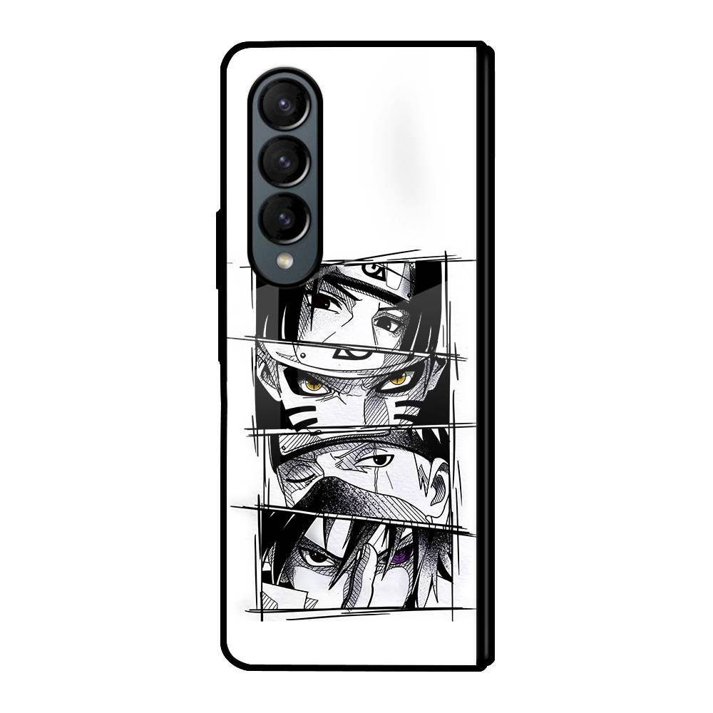 Naruto Eyes Samsung Z Fold 3 Glass Case image 0