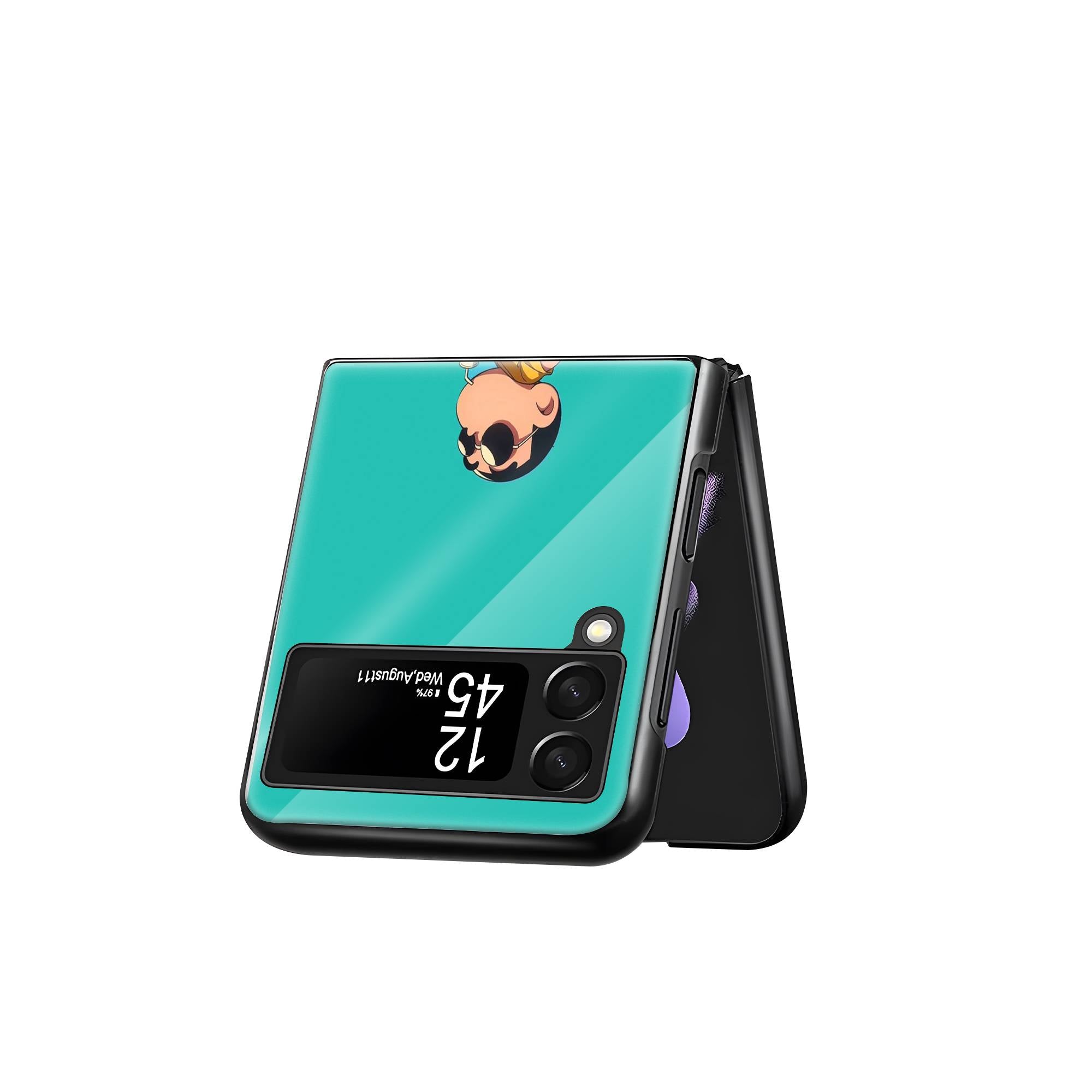 Crayon Shinchan Samsung Z Flip Glass Case image 2