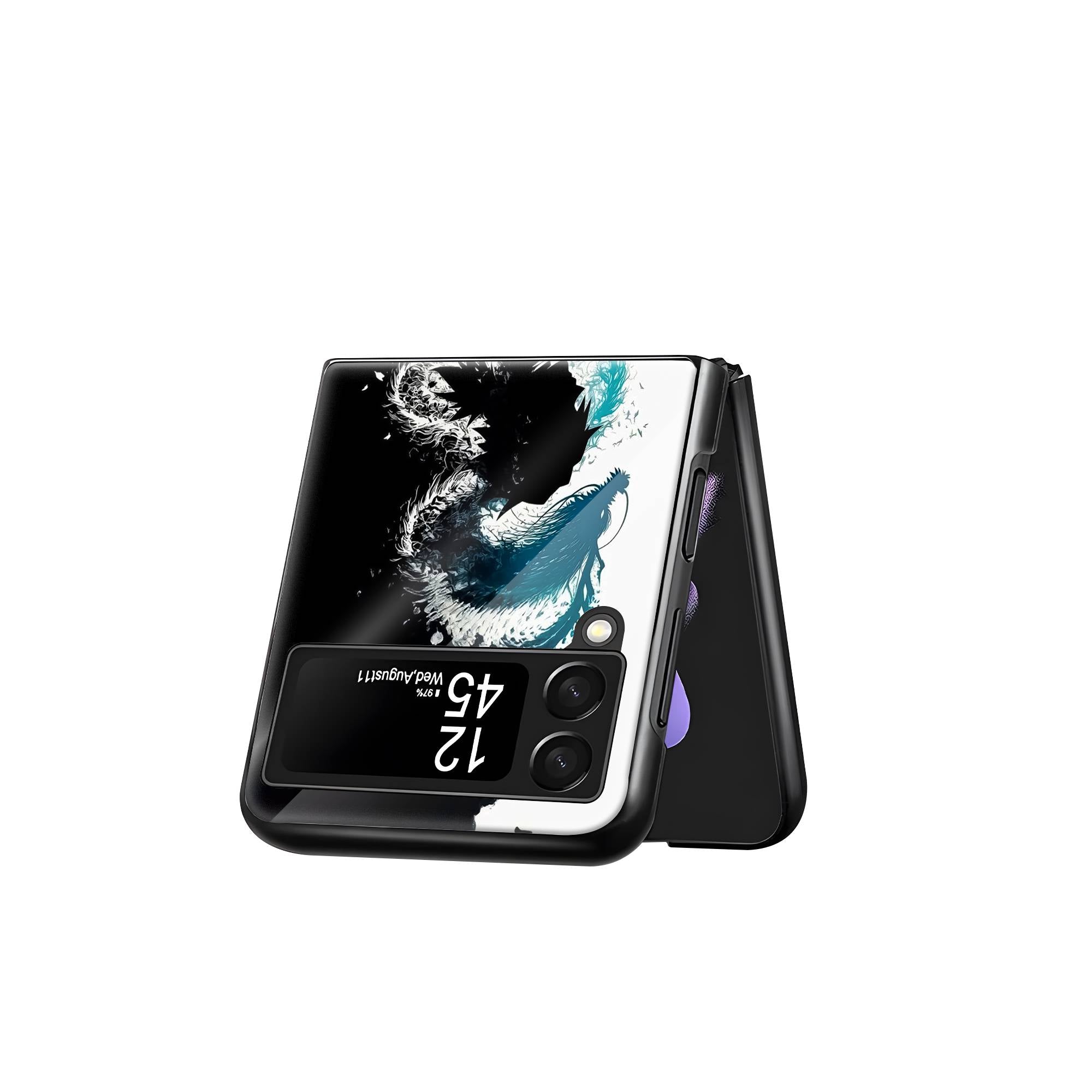 Dual Spirit Samsung Z Flip Glass Case image 2