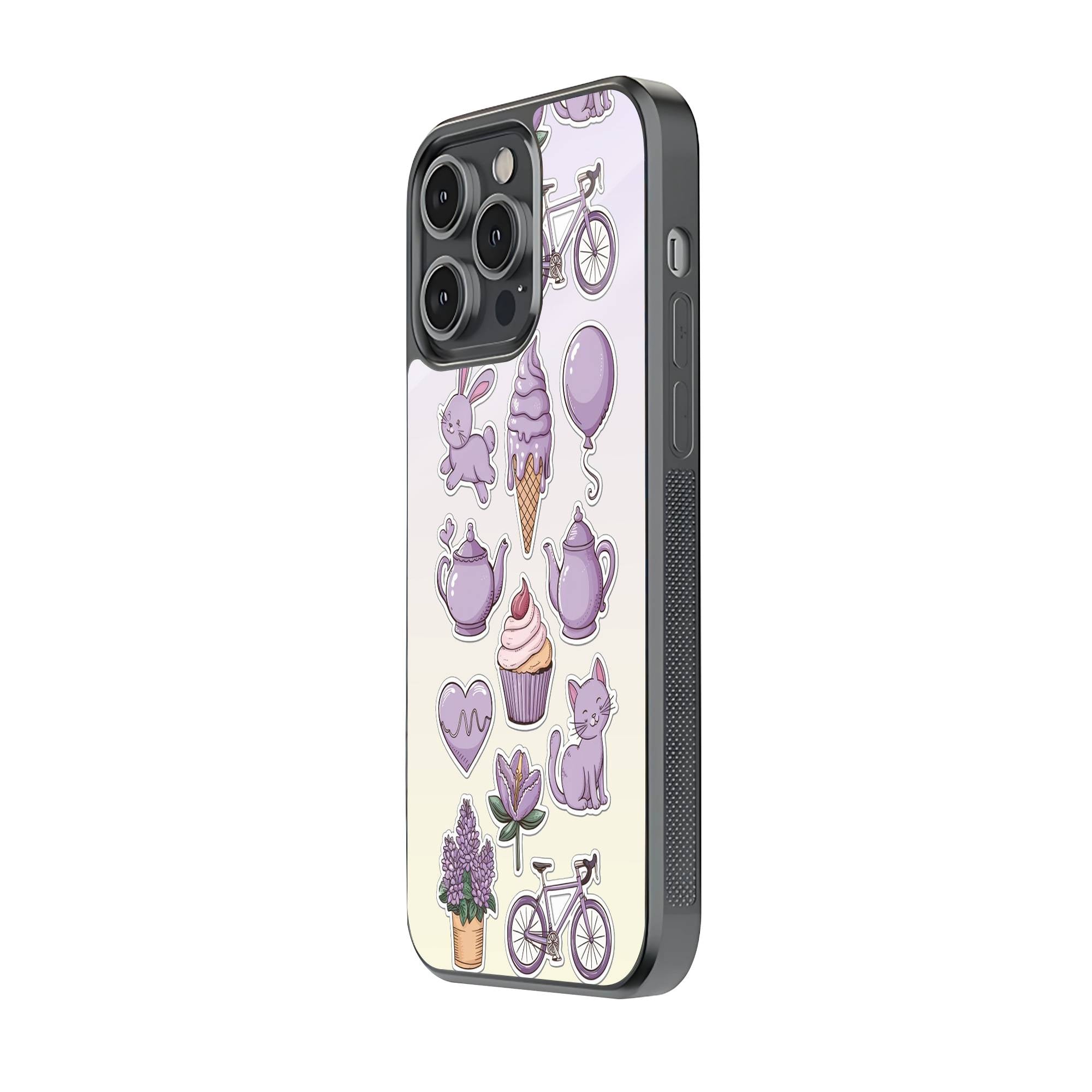 Cupcakes And Cat Glass Case image 1