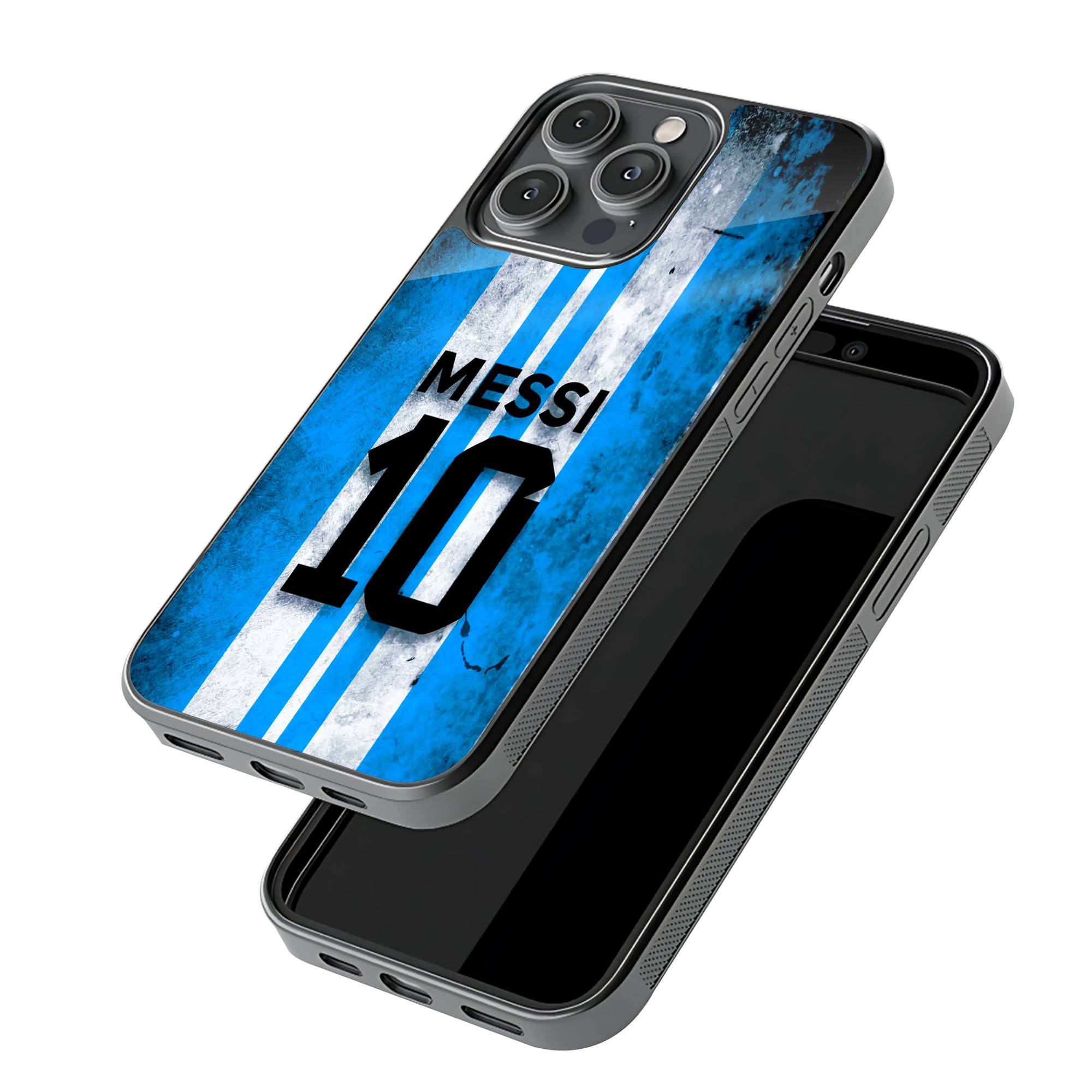 Messi Argentina Glass Case image 2