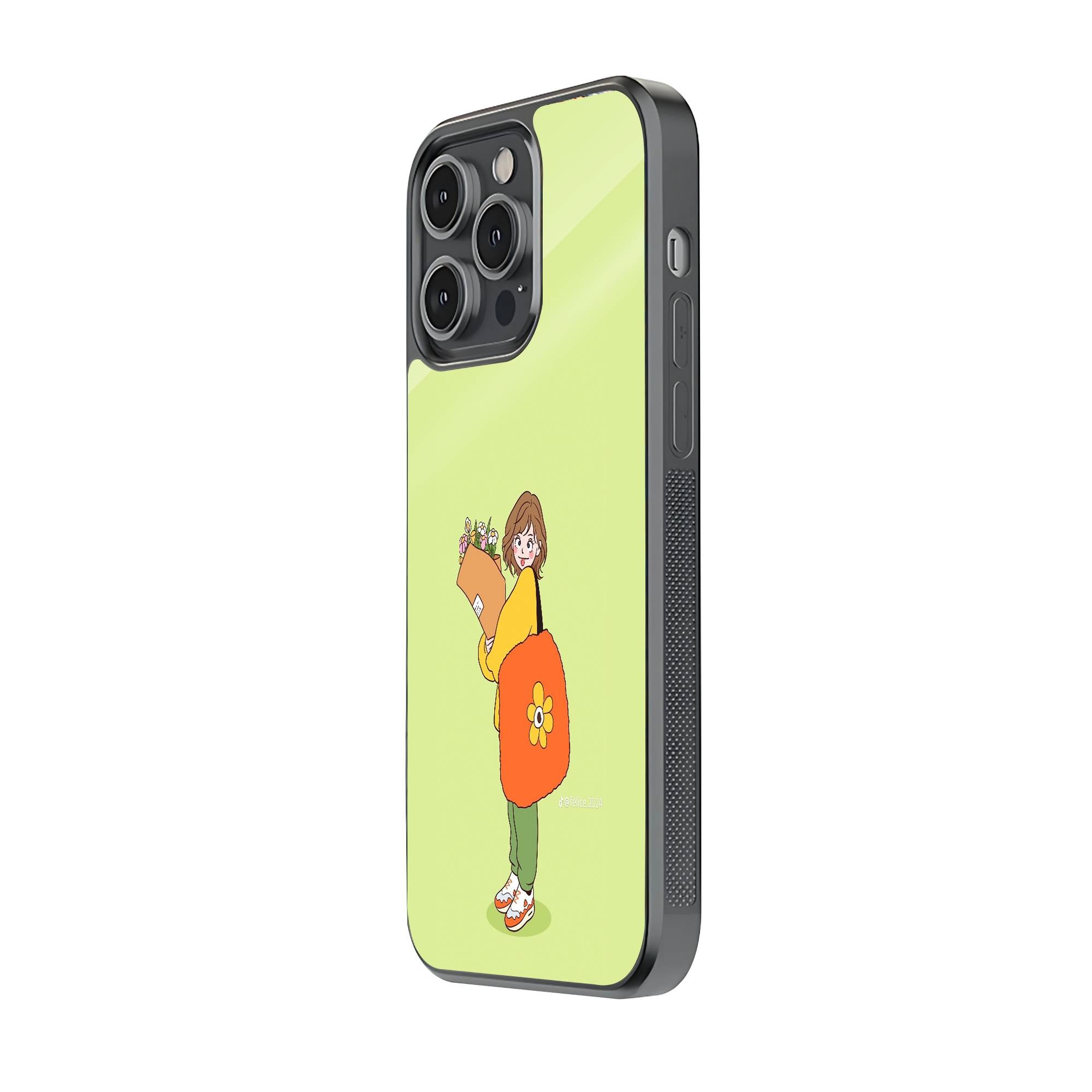 Cute Doodle Glass Case image 1