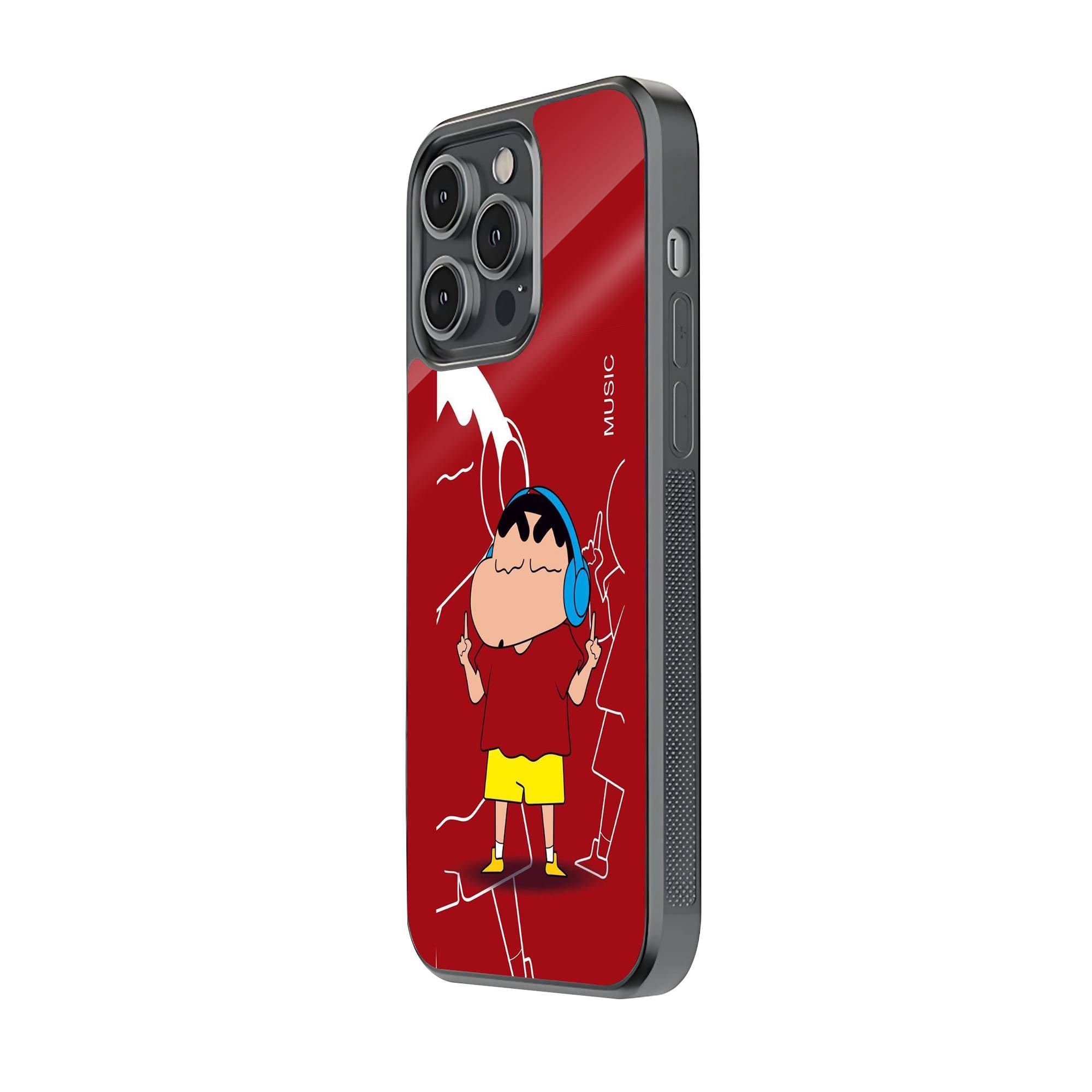 Shinchan's Jam Glass Case image 1