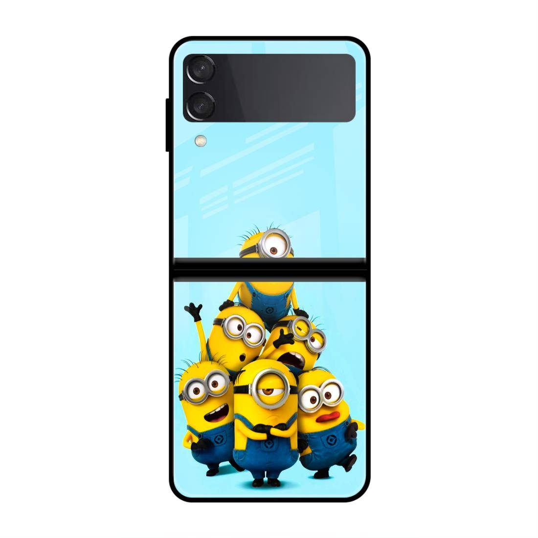 Minions Army Samsung  Z Flip 3 5G Glass Case image 0