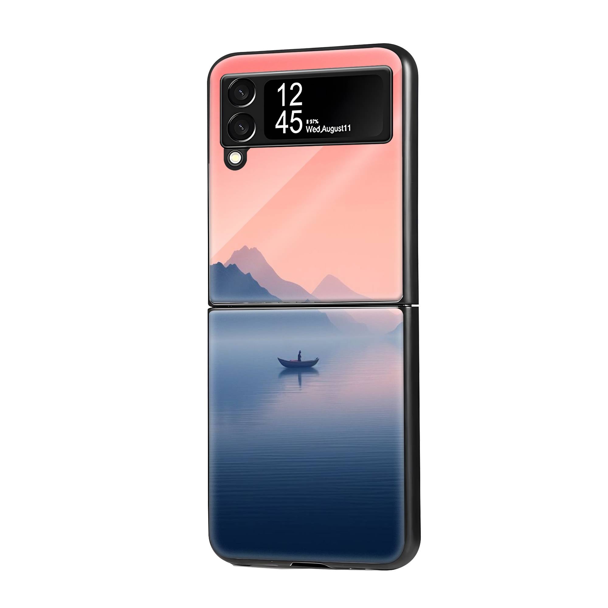 Lake Solitude Samsung Z Flip Glass Case image 0