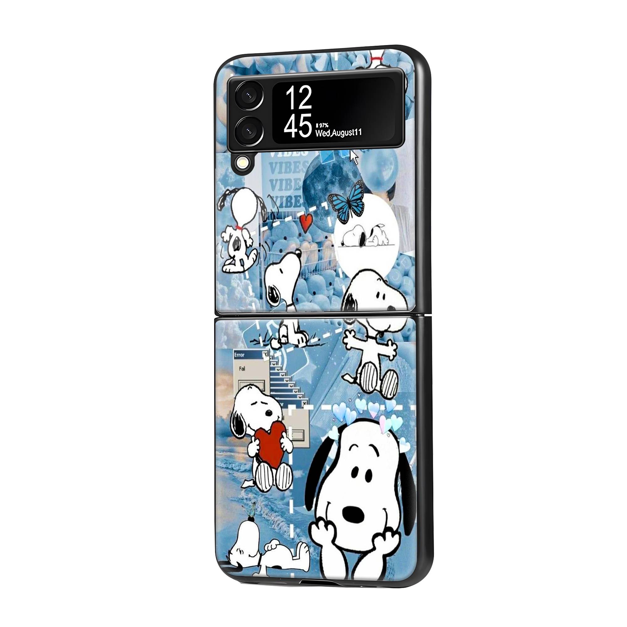 Snoopy Samsung Z Flip Glass Case image 0