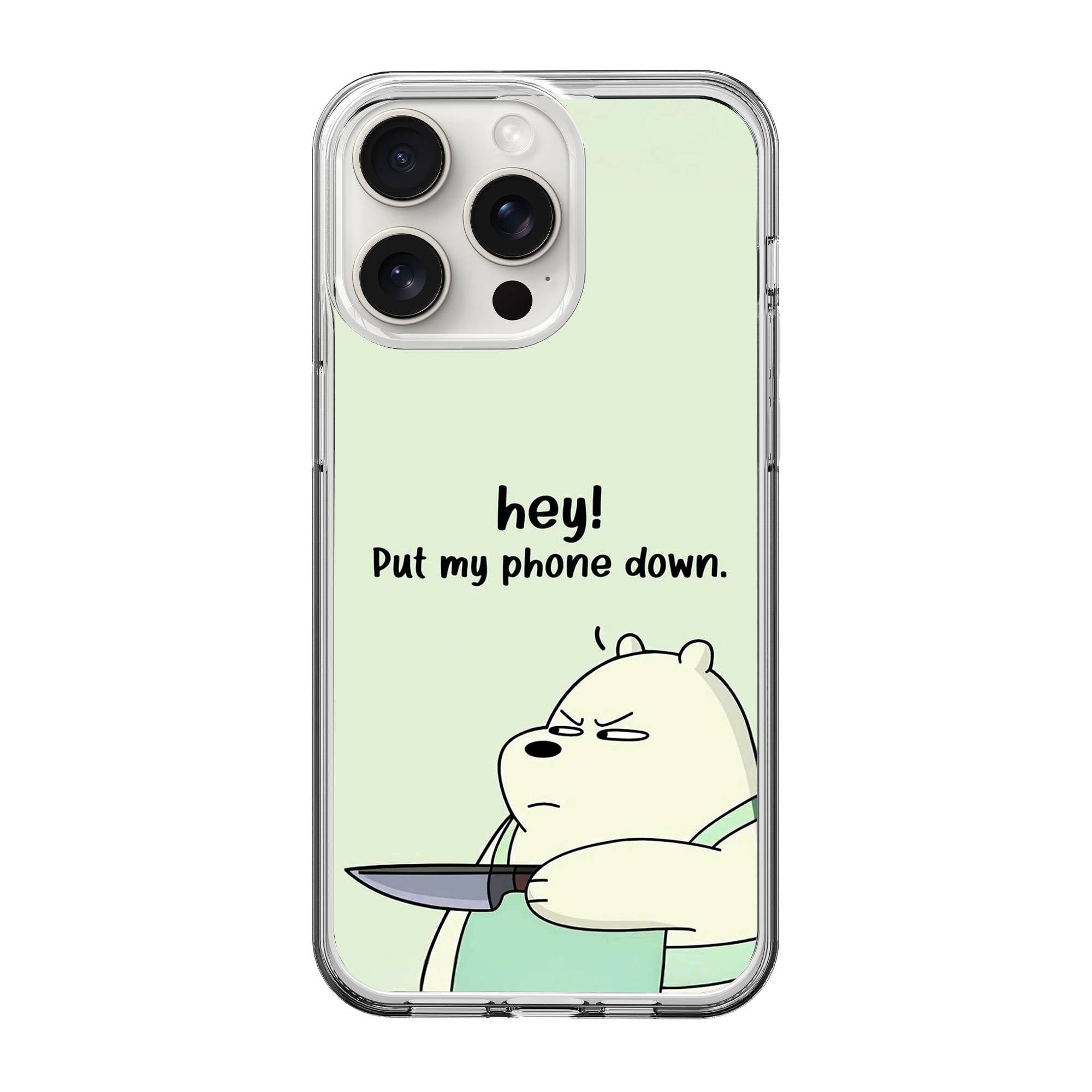 Hey Bear Clear Case image 0