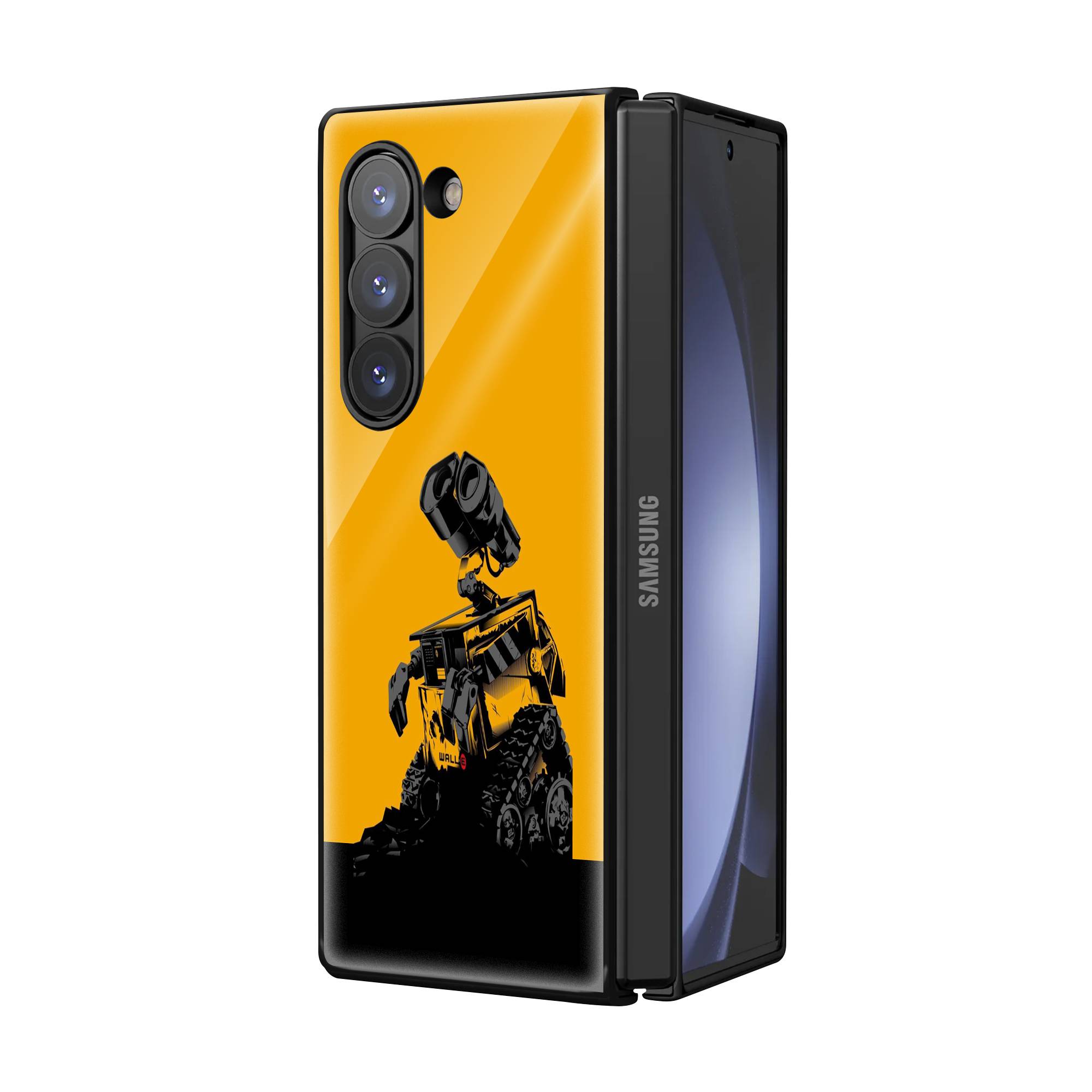 Wall-E Robot Samsung Z Fold Glass Case image 1