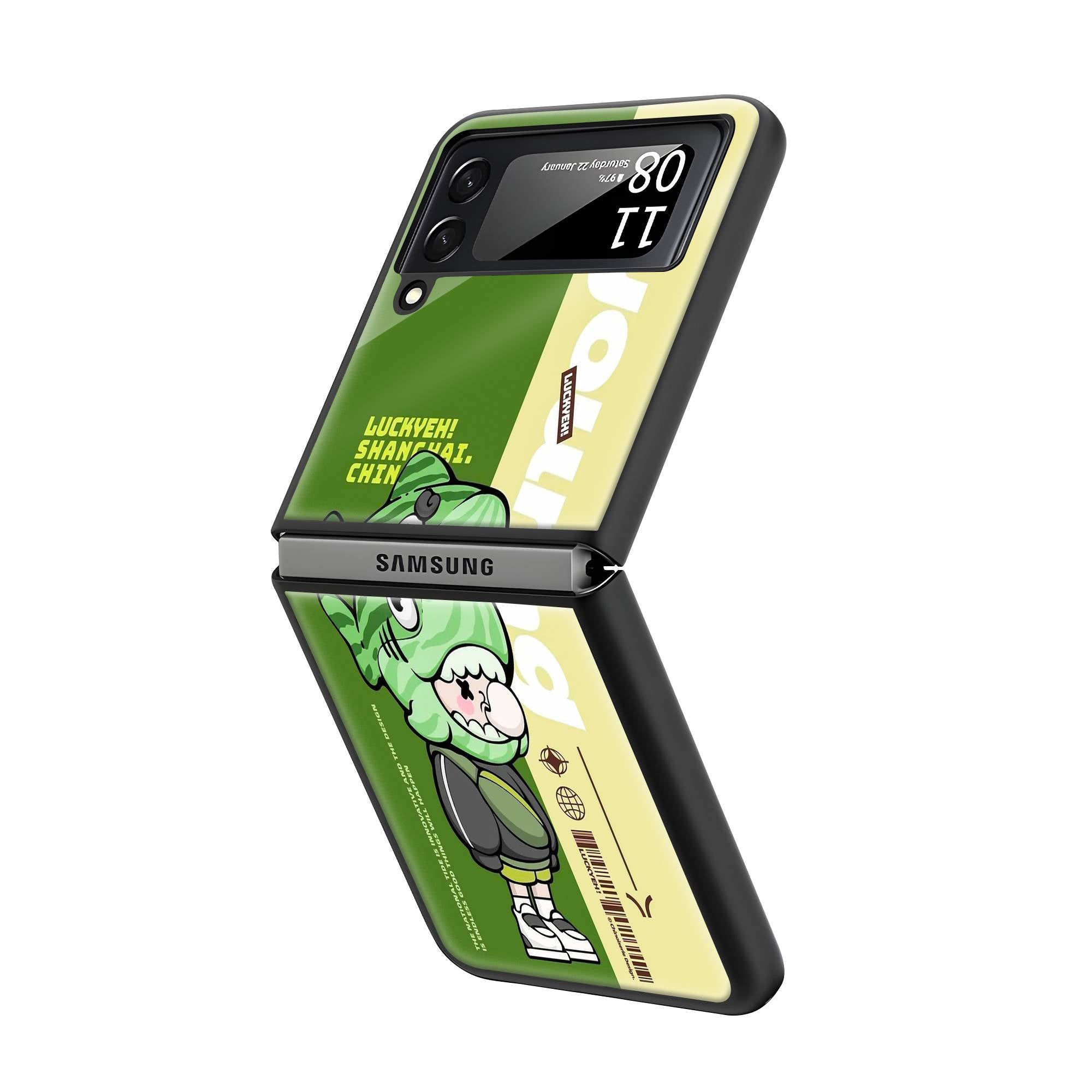 Urban Character Samsung Z Flip Glass Case image 1