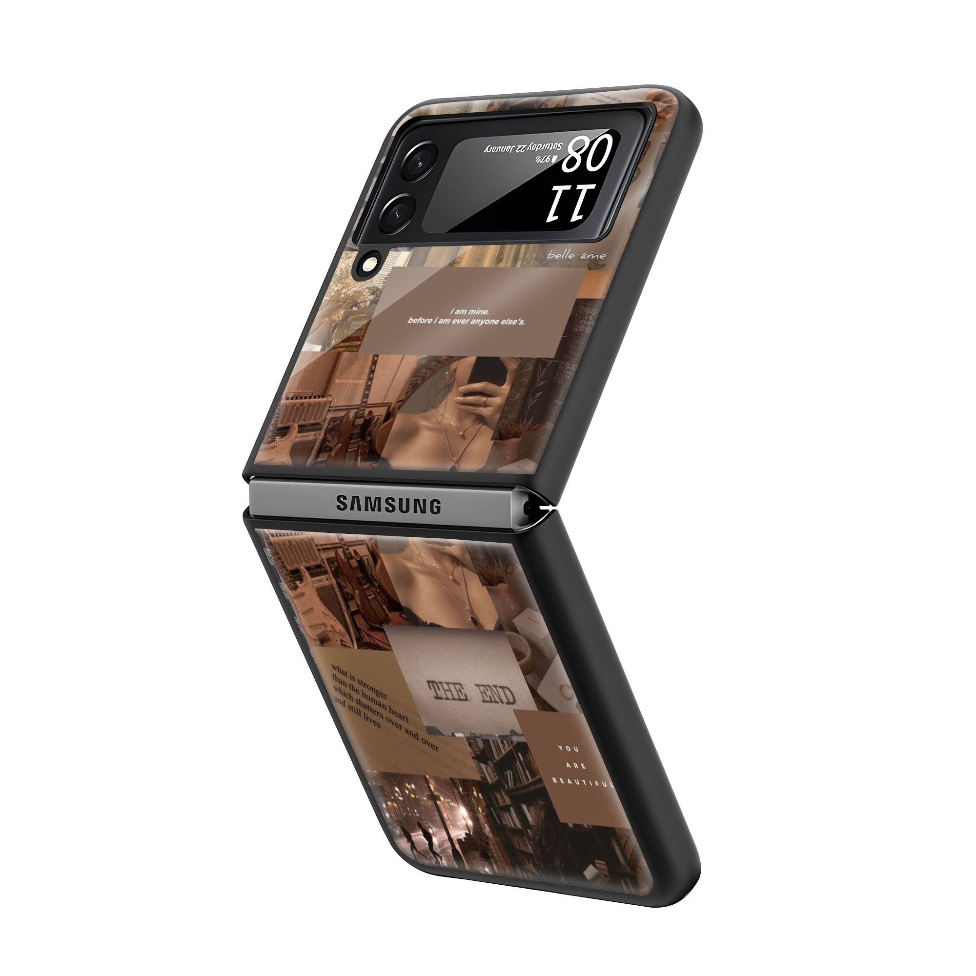 Addicted Samsung Z Flip Glass Case image 1